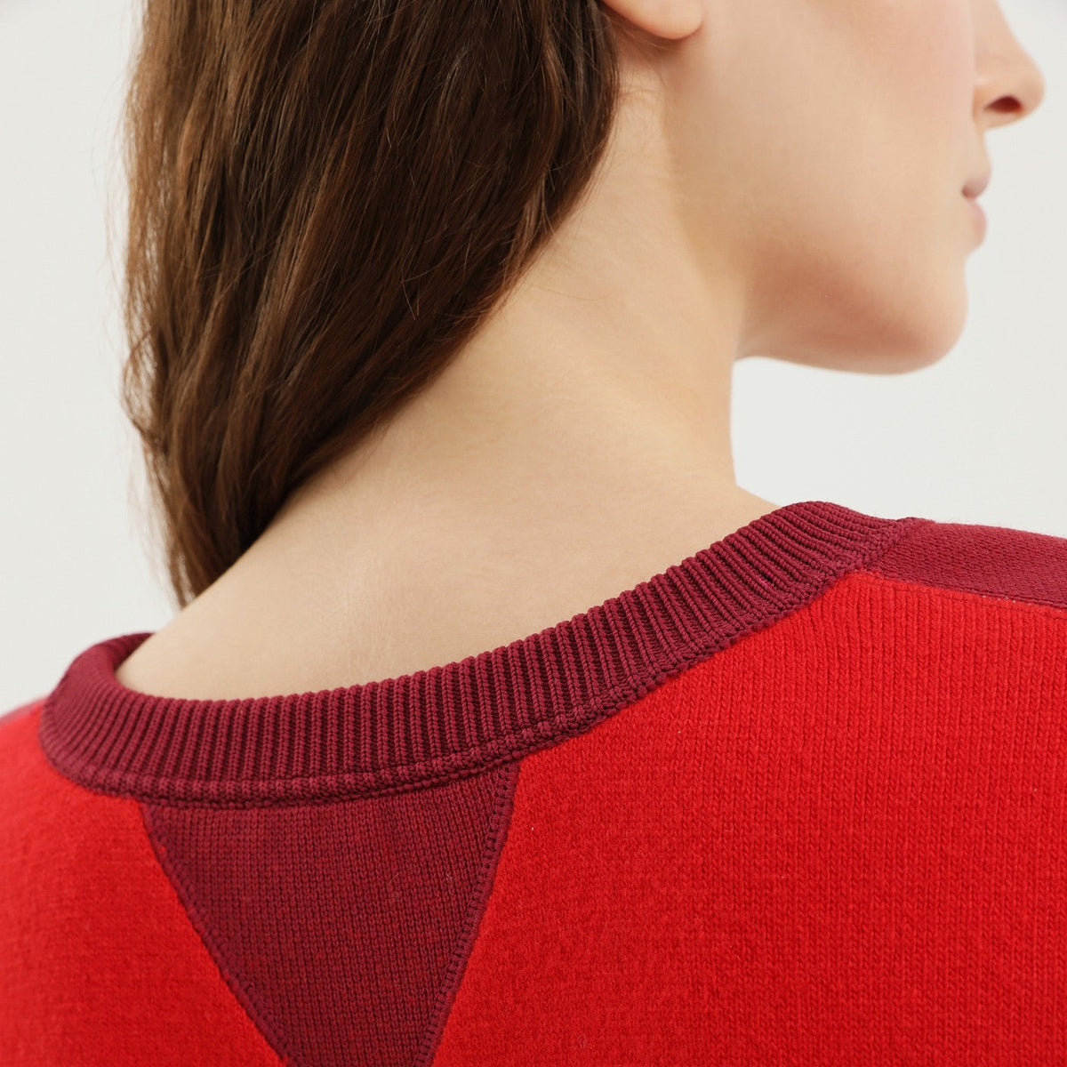 1989 Studio Color Block Crew Neck Sweater Women 1989 STUDIO