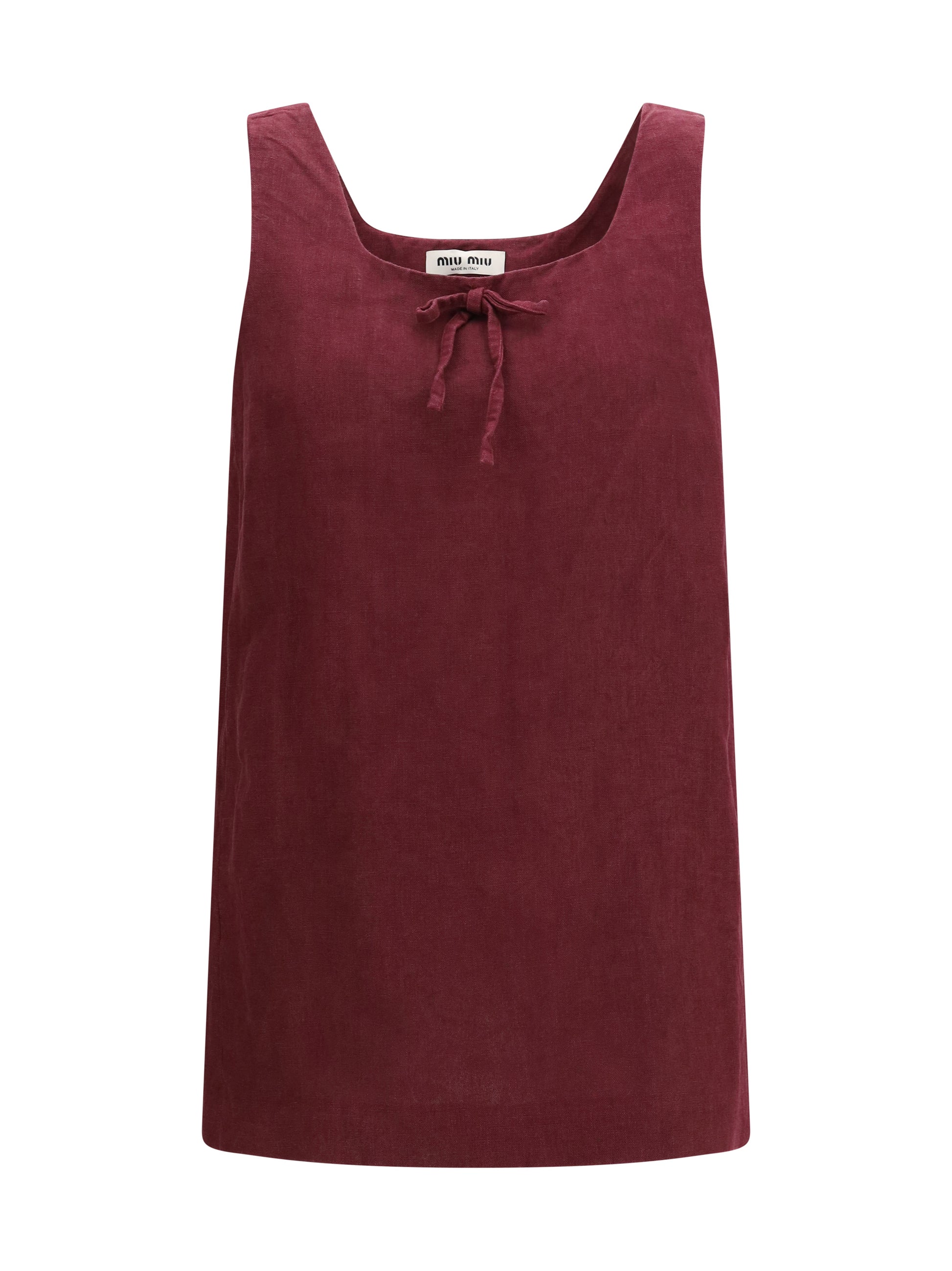 Miu Miu Women Linen Short Dress MIU MIU