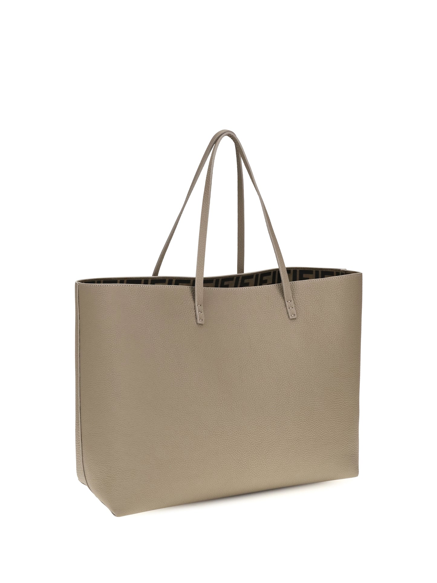 Fendi Women Medium Roll Roman Leather Shopping Bag FENDI