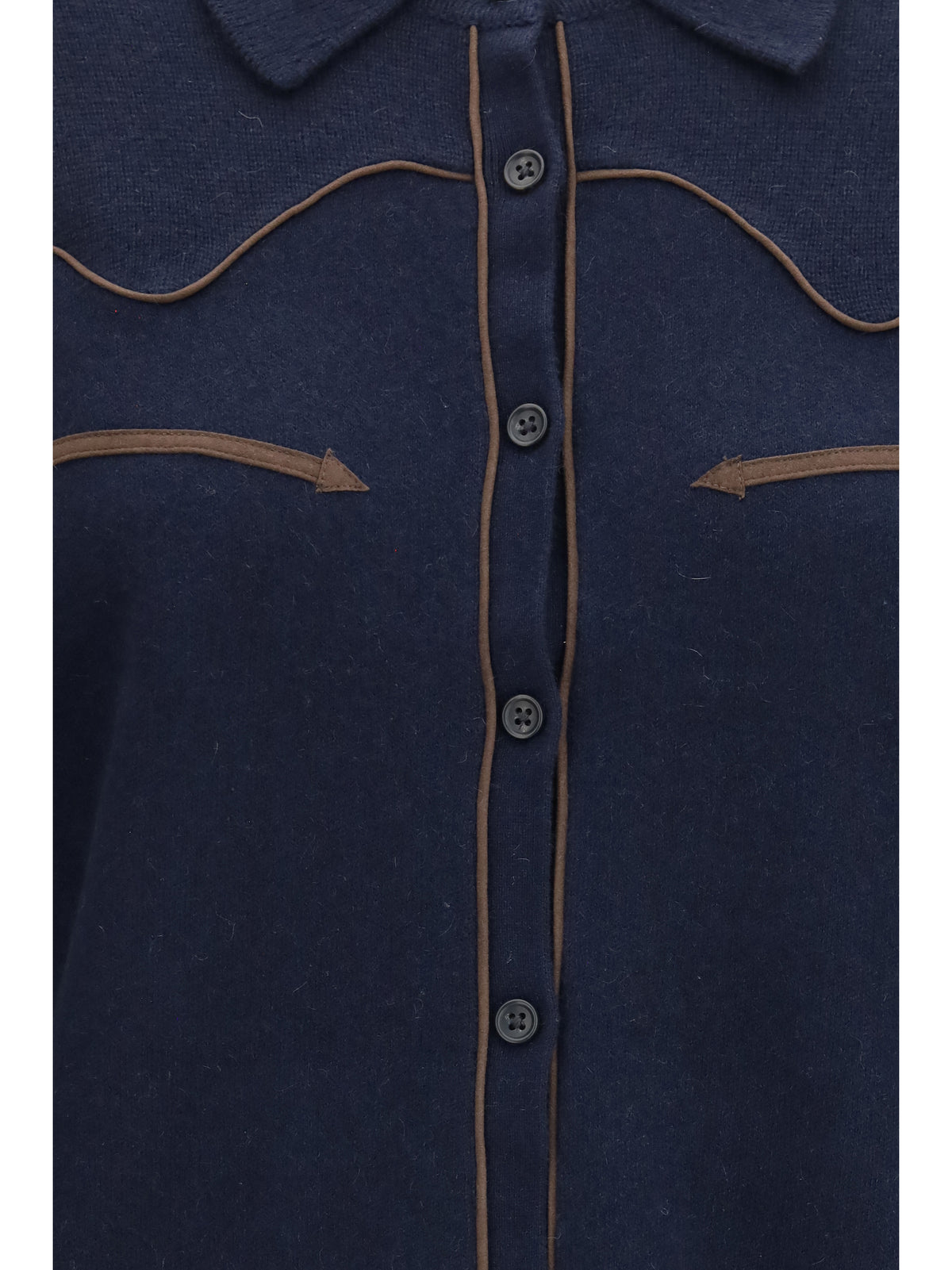 Guest In Residence Women Cropped Western Cashmere Shirt GUEST IN RESIDENCE