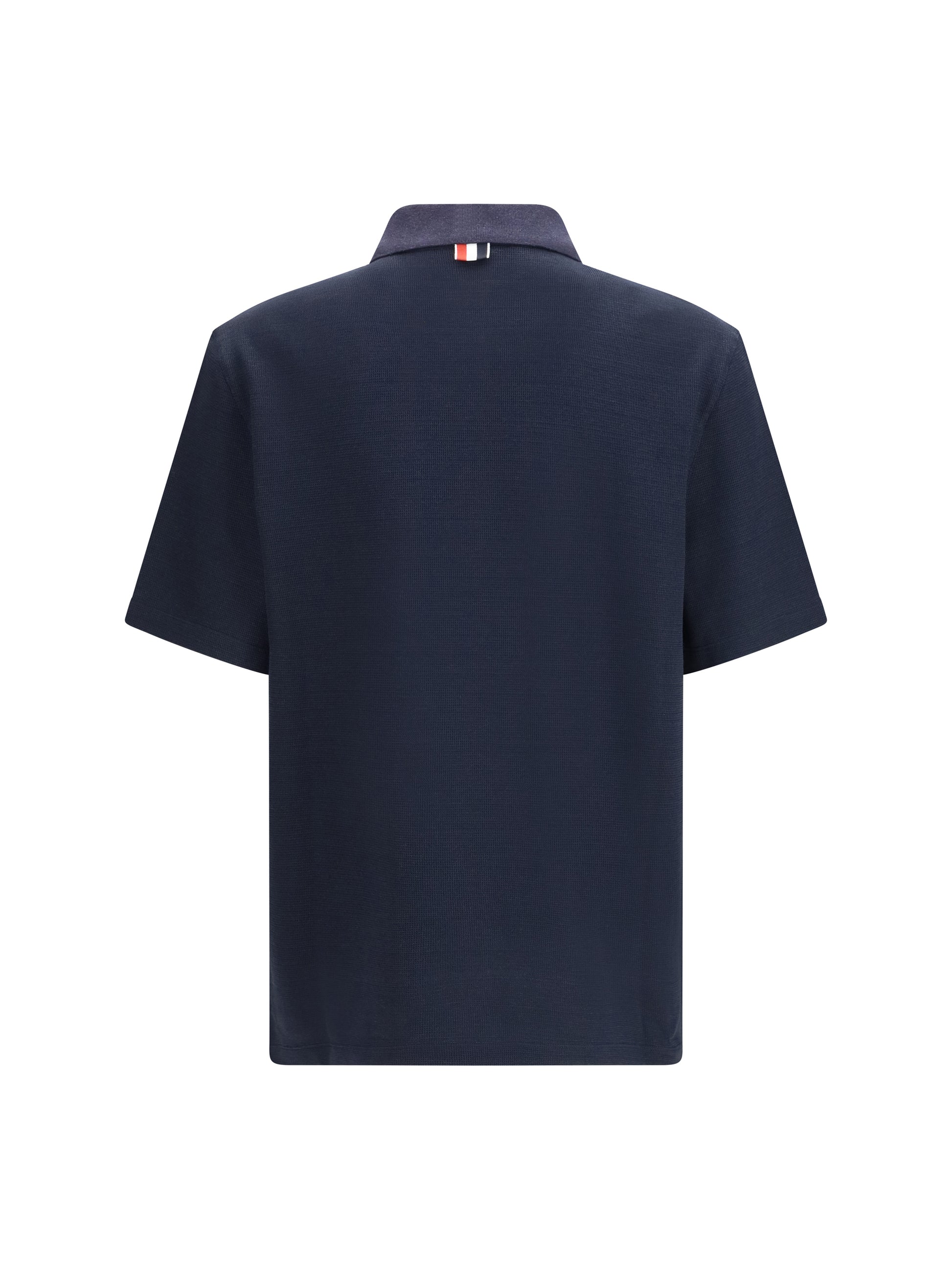 Thom Browne Men Short-Sleeve Polo With Chest Pocket THOM BROWNE