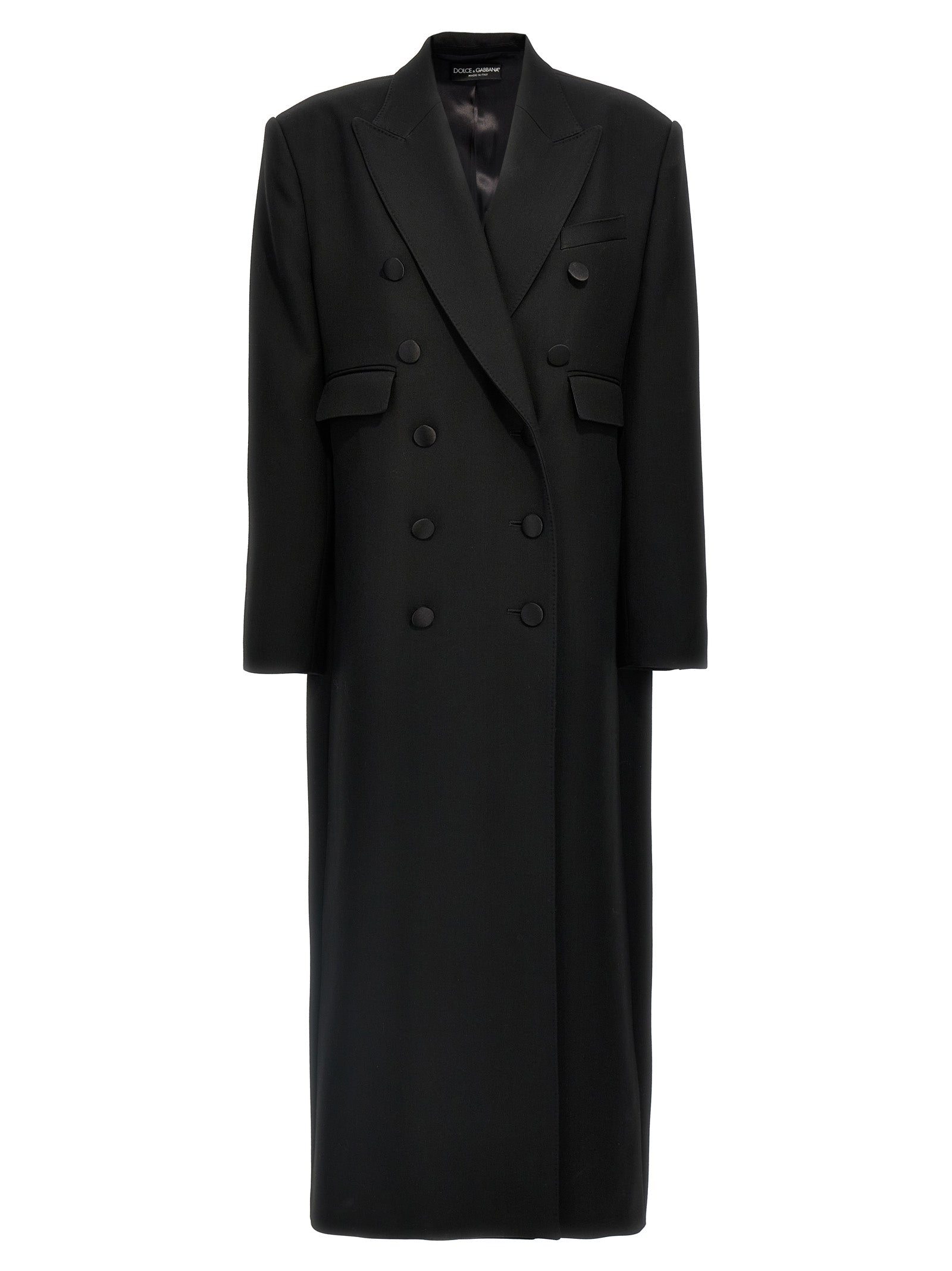 Dolce & Gabbana Women Long Tuxedo Coat DOLCE & GABBANA