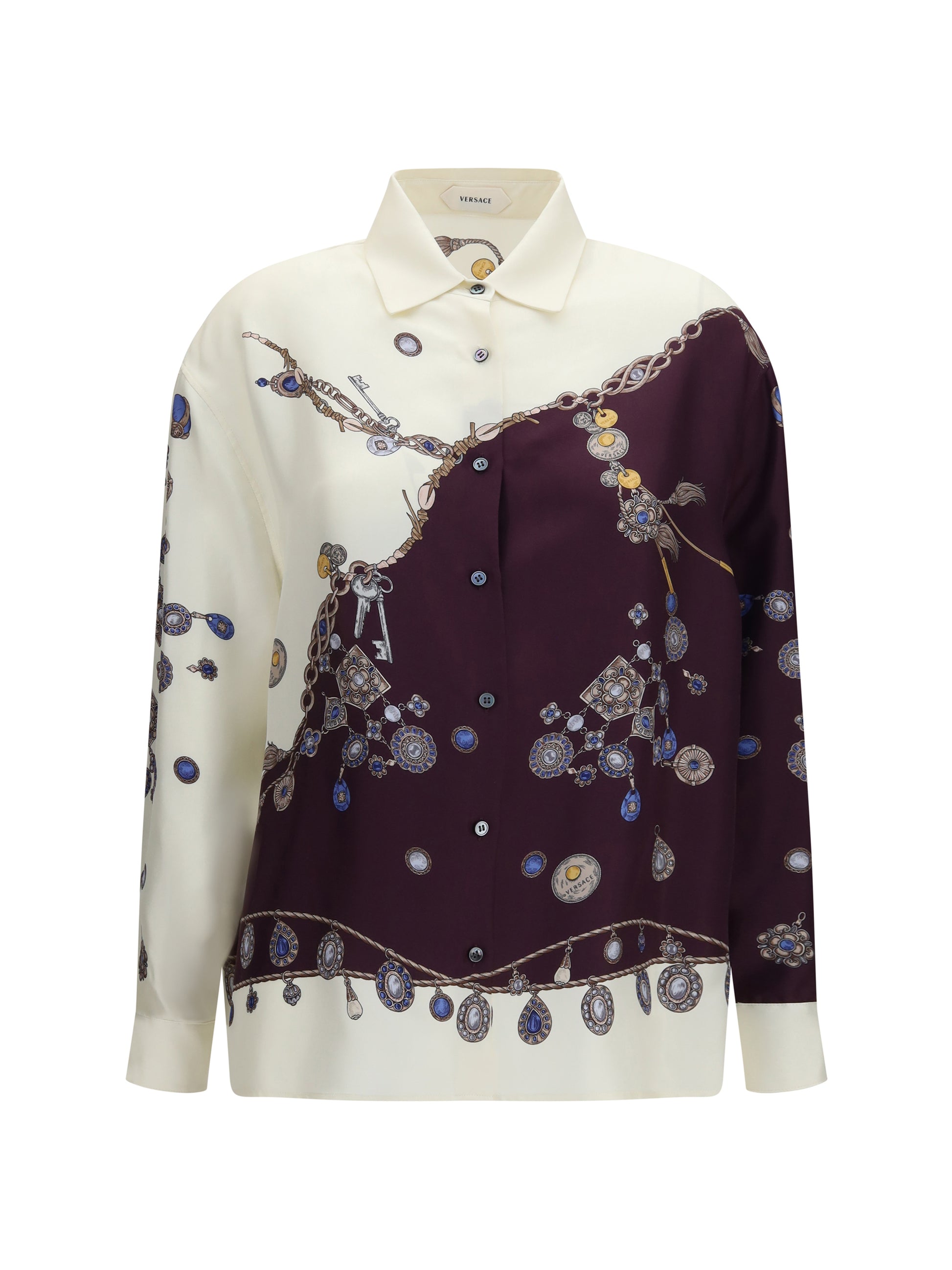 Versace Women Printed Silk Shirt VERSACE