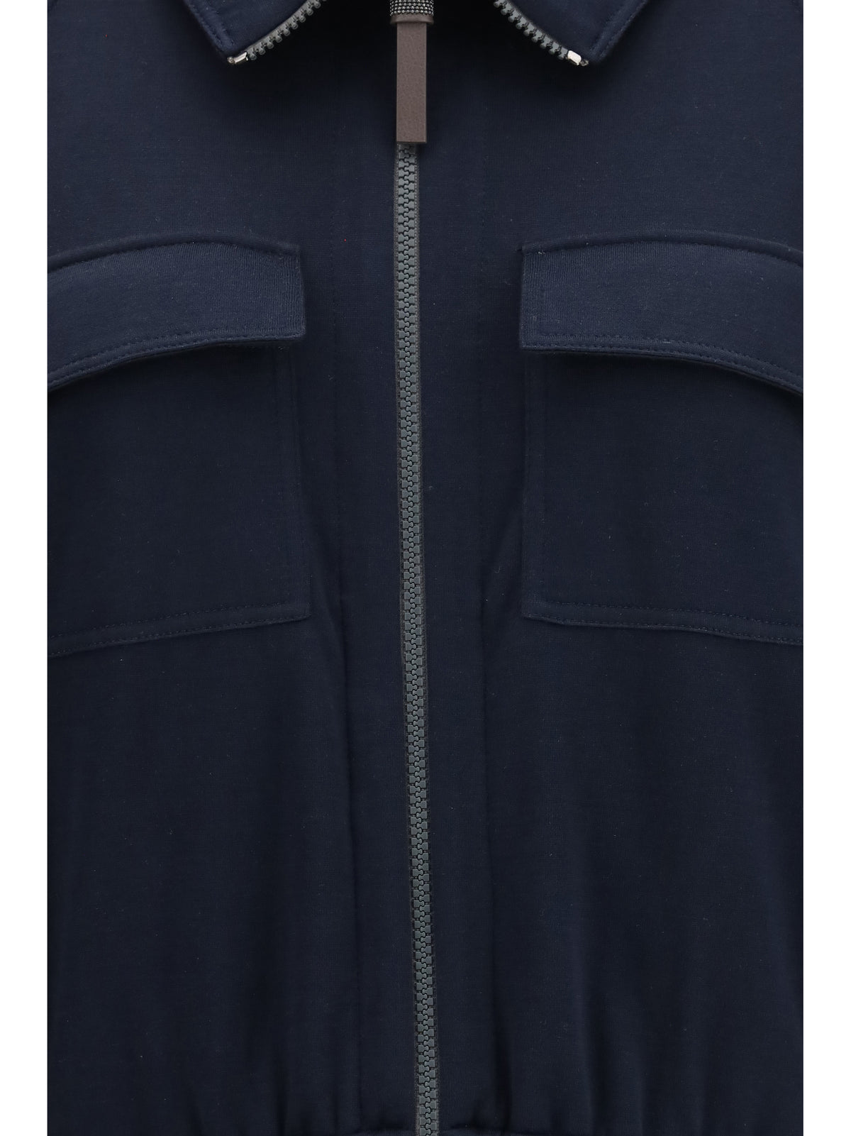 Brunello Cucinelli Women High-Neck Sweatshirt In Cotton And Silk Blend BRUNELLO CUCINELLI