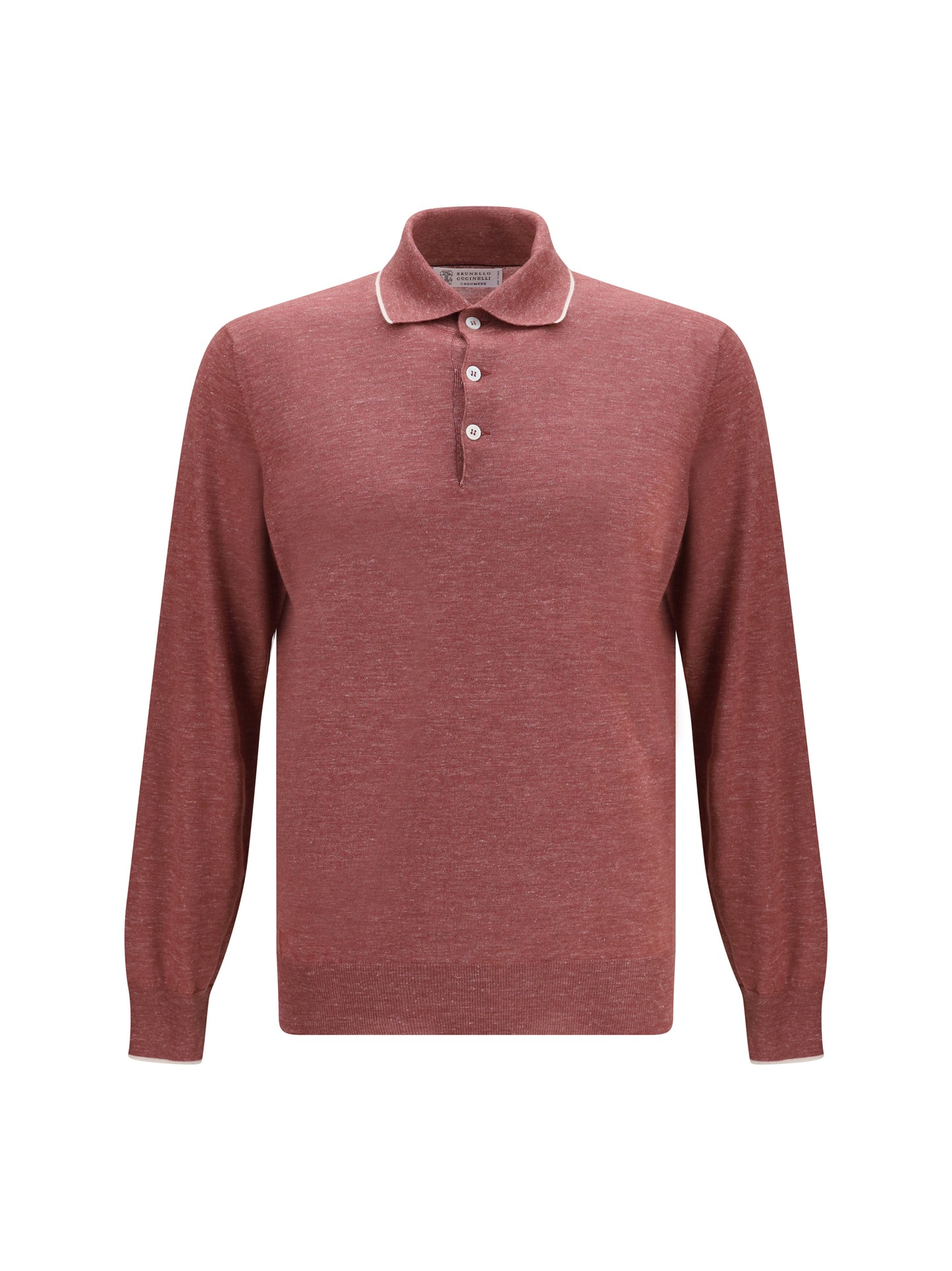 Brunello Cucinelli Men Lightweight Cashmere, Silk And Hemp Knit Polo BRUNELLO CUCINELLI