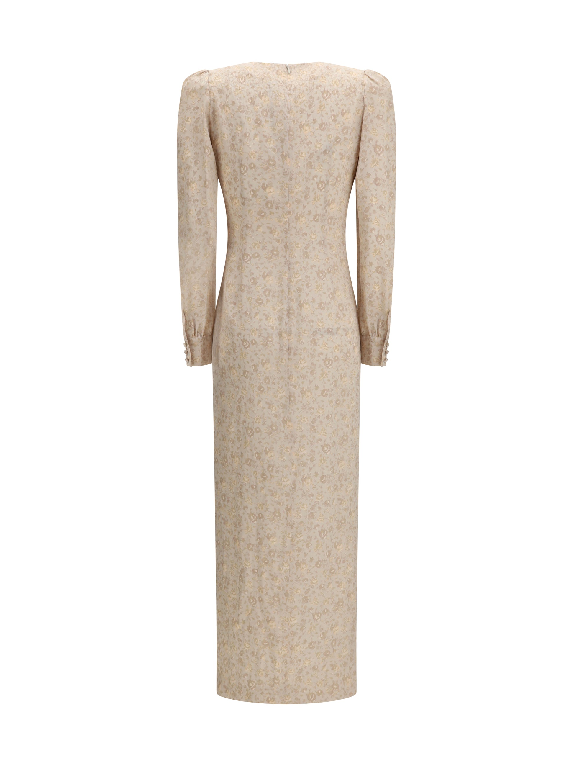 Alessandra Rich Women Jacquard Draped Dress With Flounces ALESSANDRA RICH