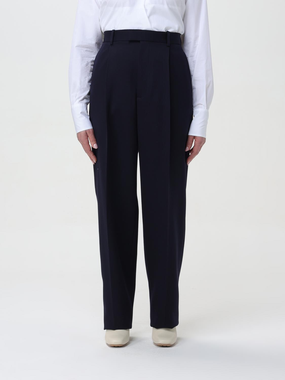 Bottega Veneta Pants Woman Blue BOTTEGA VENETA