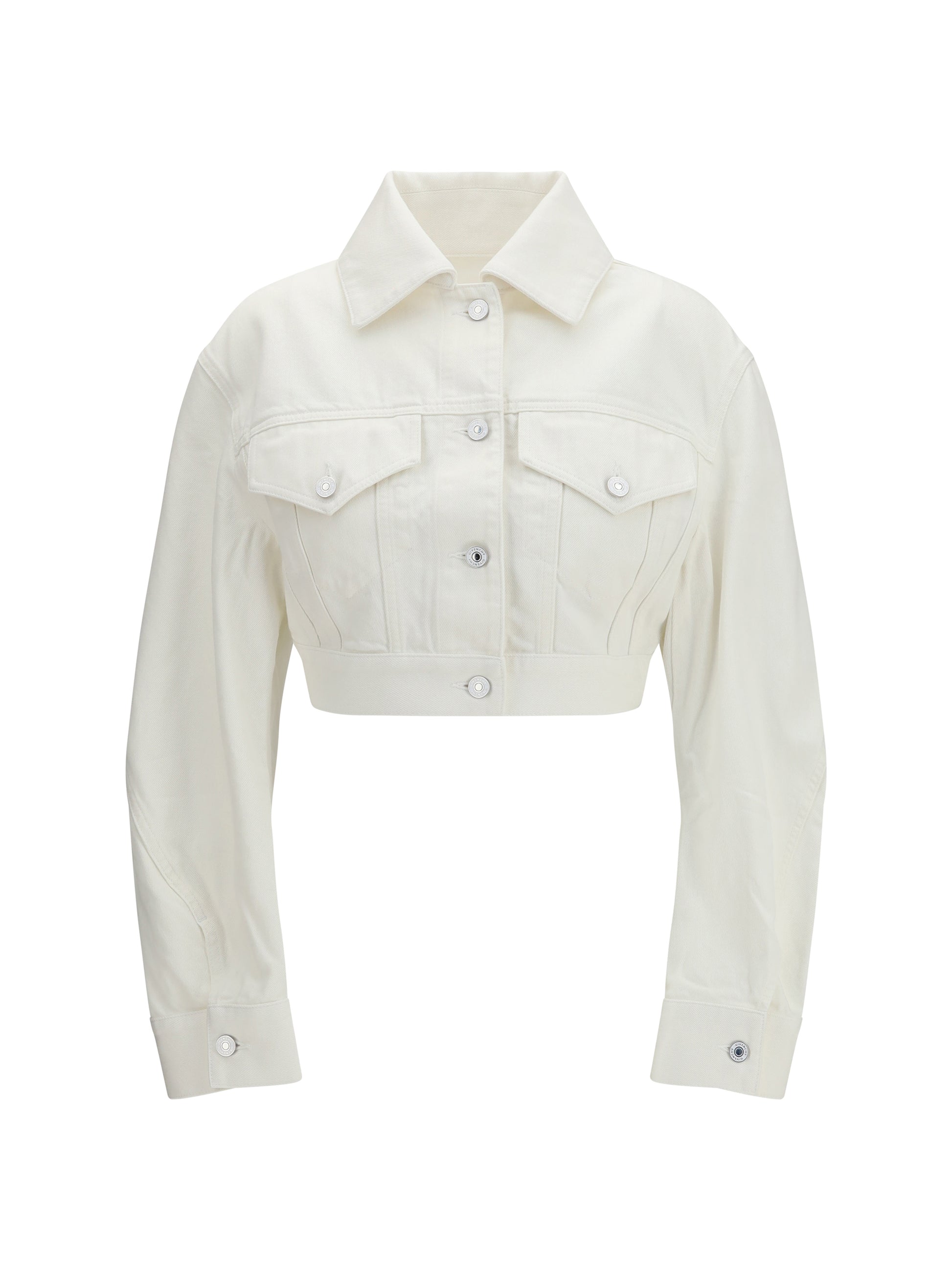 Givenchy Women Cocoon Reversed-Effect Raw Denim Jacket GIVENCHY