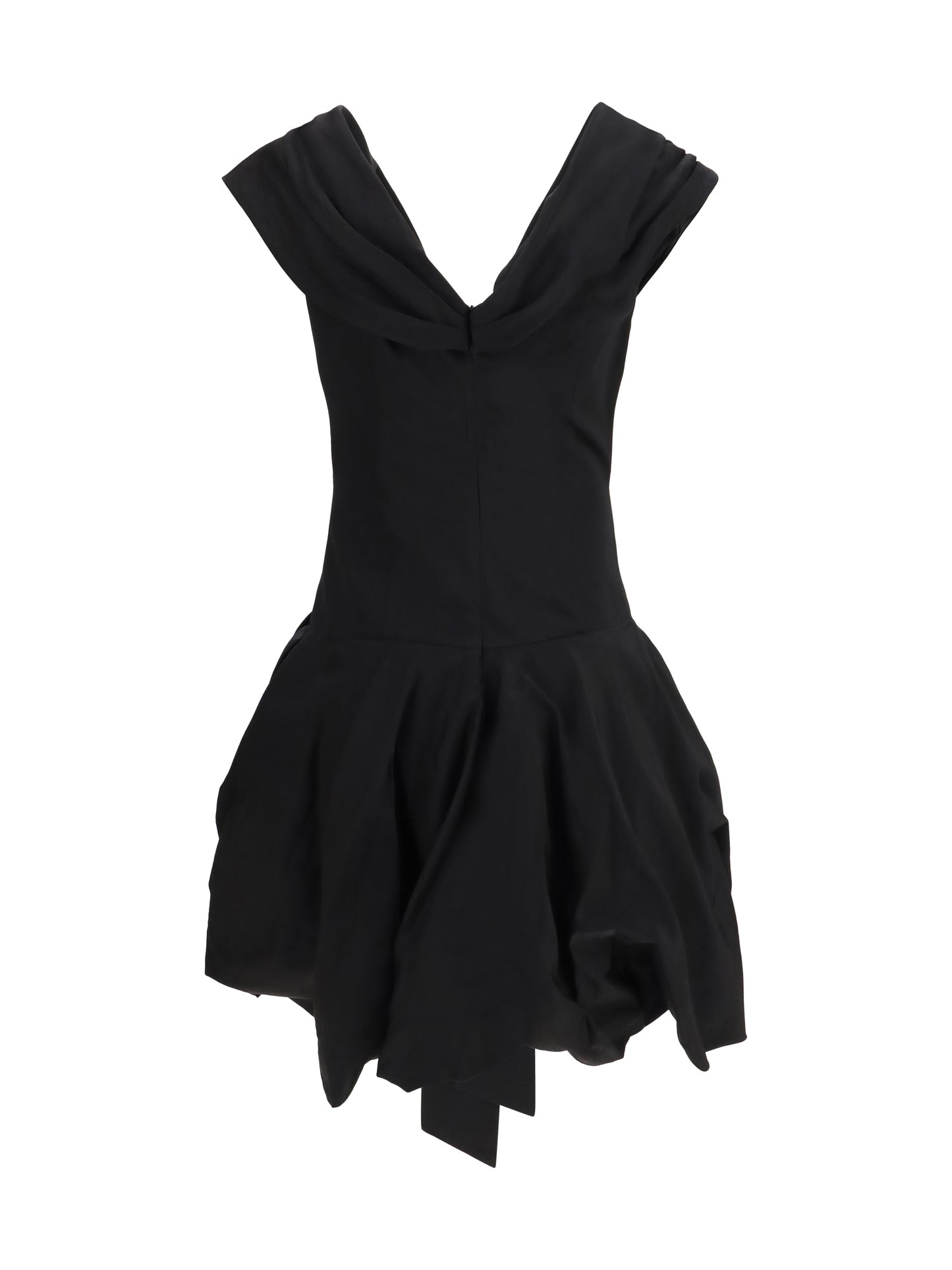 Magda Butrym Women Midi Dress With Draped Shawl Collar