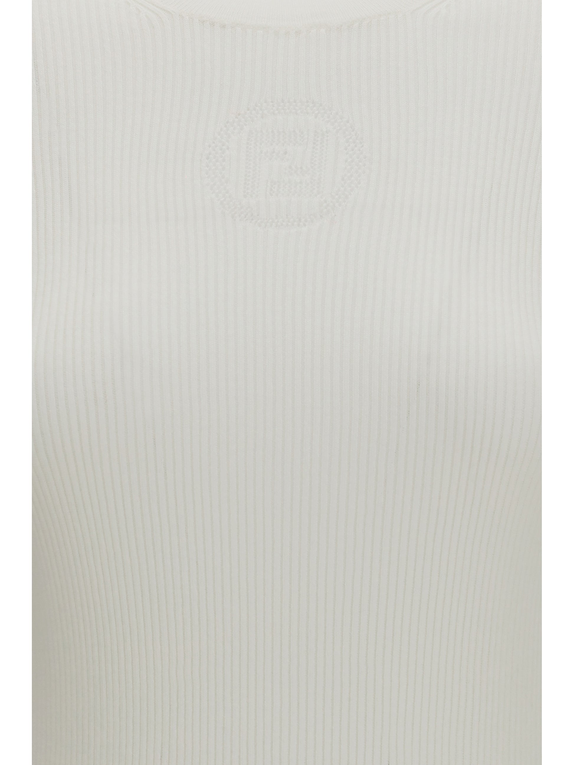 Fendi Women Short-Sleeve Cotton Sweater FENDI