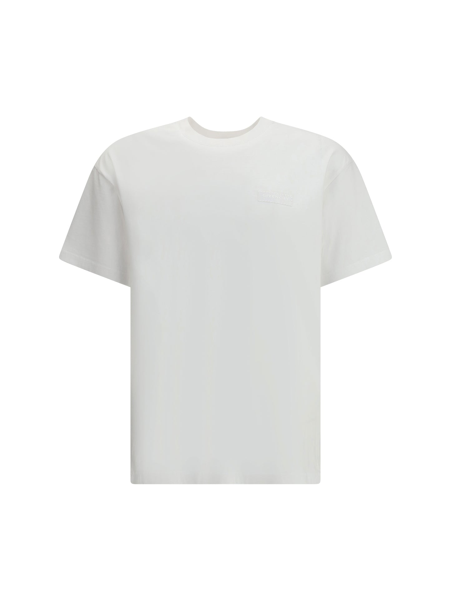 Givenchy Men Cotton T-Shirt With Logo Patch GIVENCHY