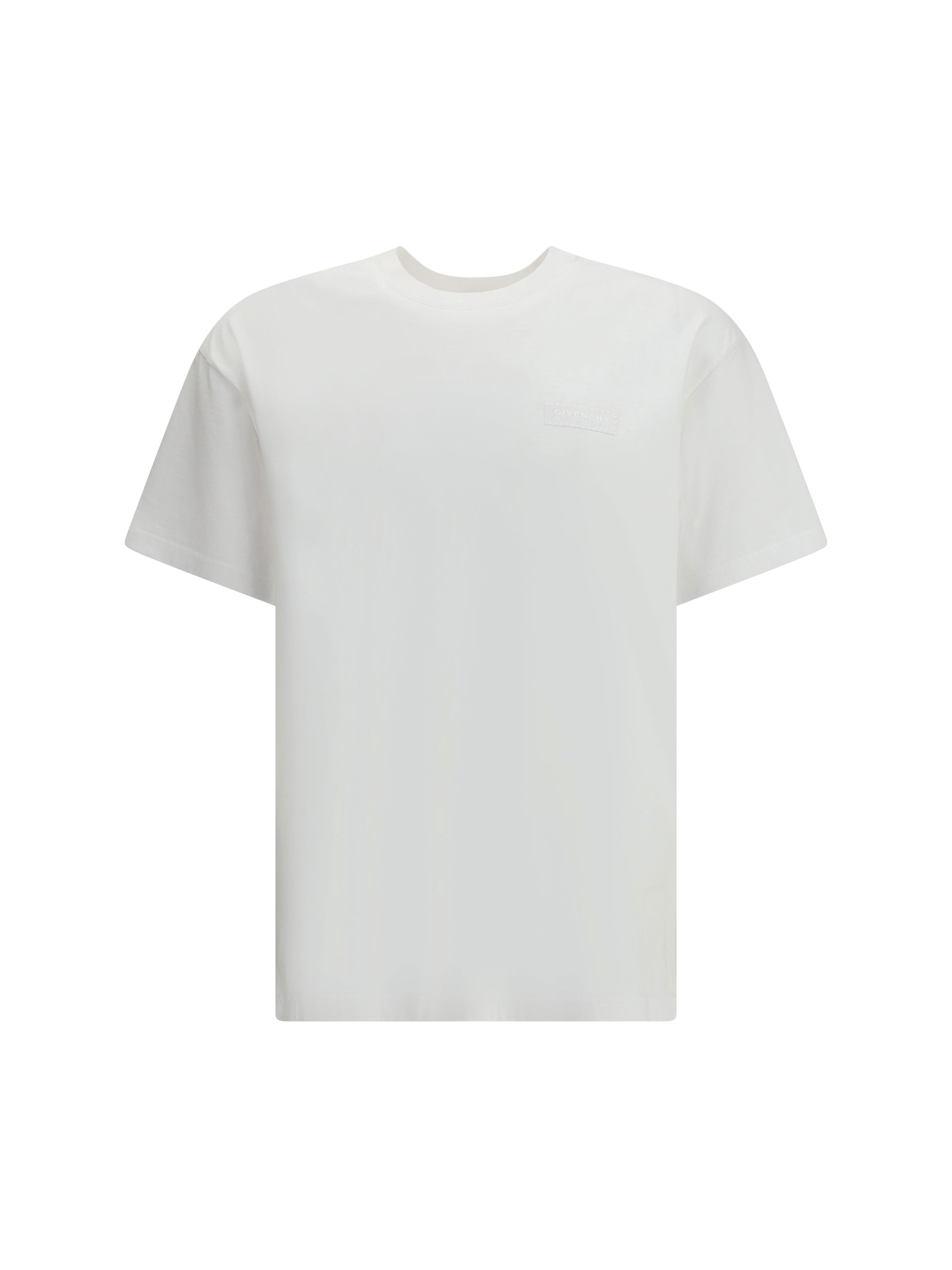 Givenchy Men Cotton T-Shirt With Logo Patch GIVENCHY