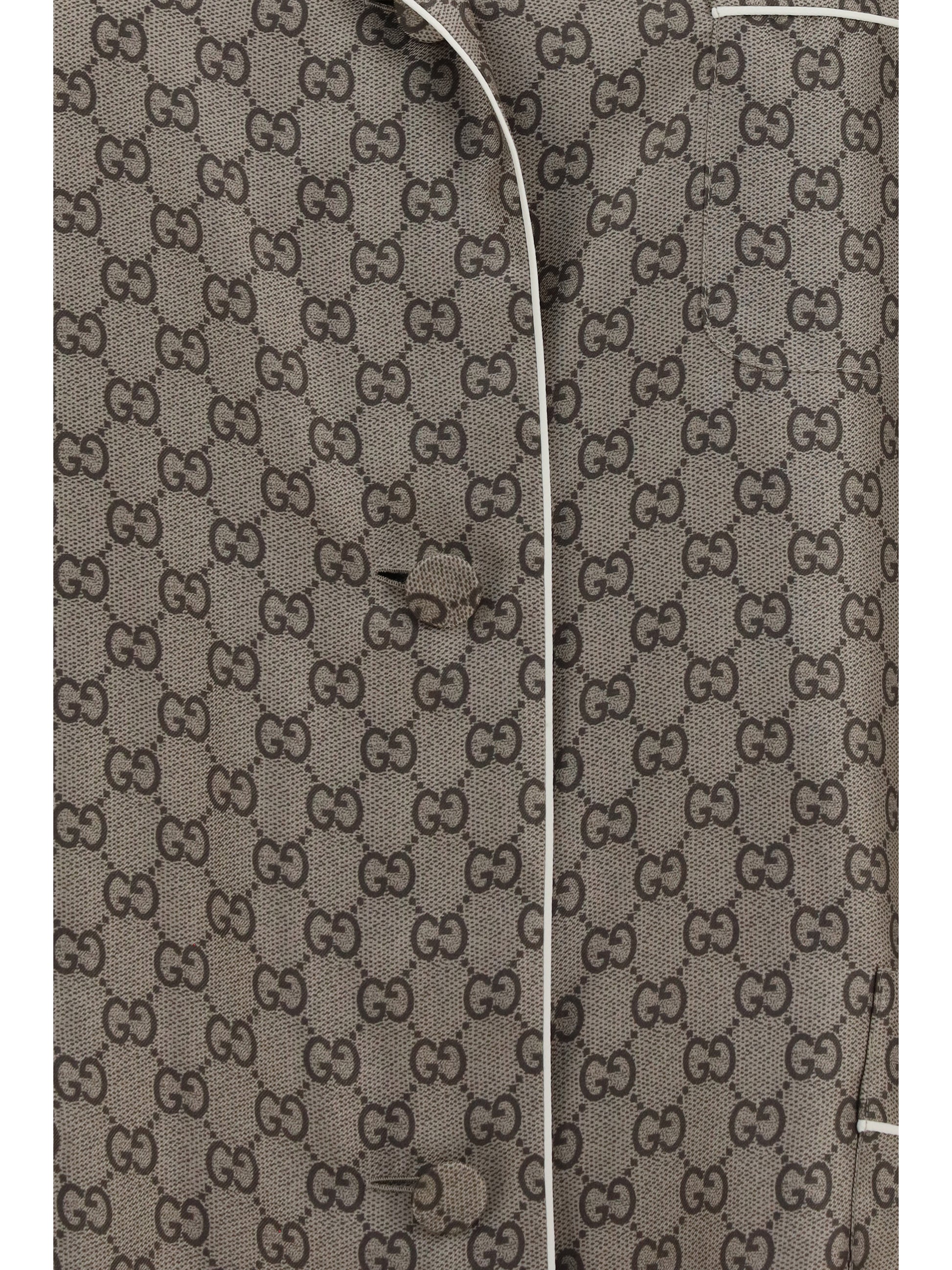 Gucci Women Printed Silk Twill Shirt GUCCI