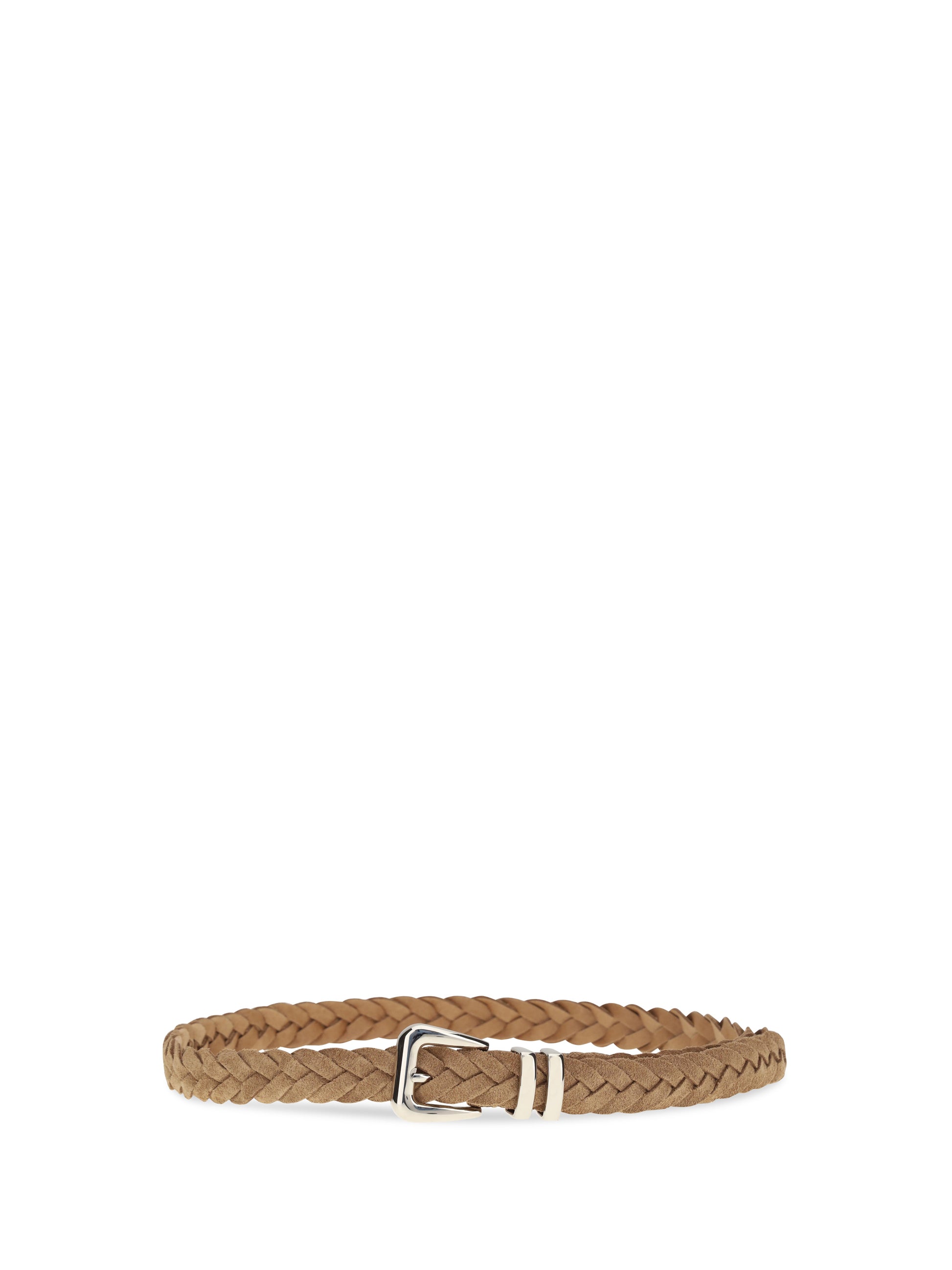 Brunello Cucinelli Men Leather Woven Belt BRUNELLO CUCINELLI