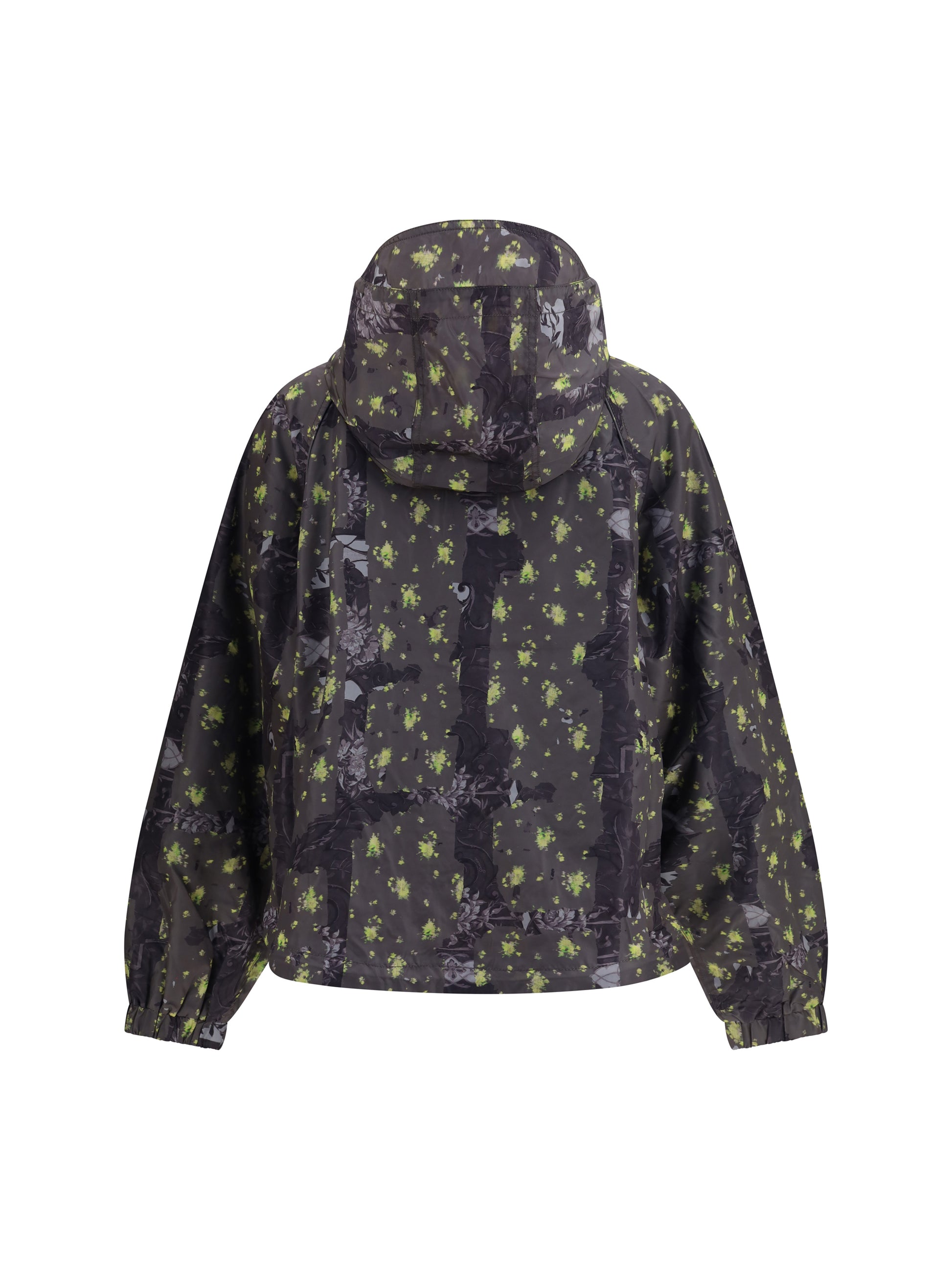 Ganni Women Ultralight Nylon Jacket With Floral Print GANNI