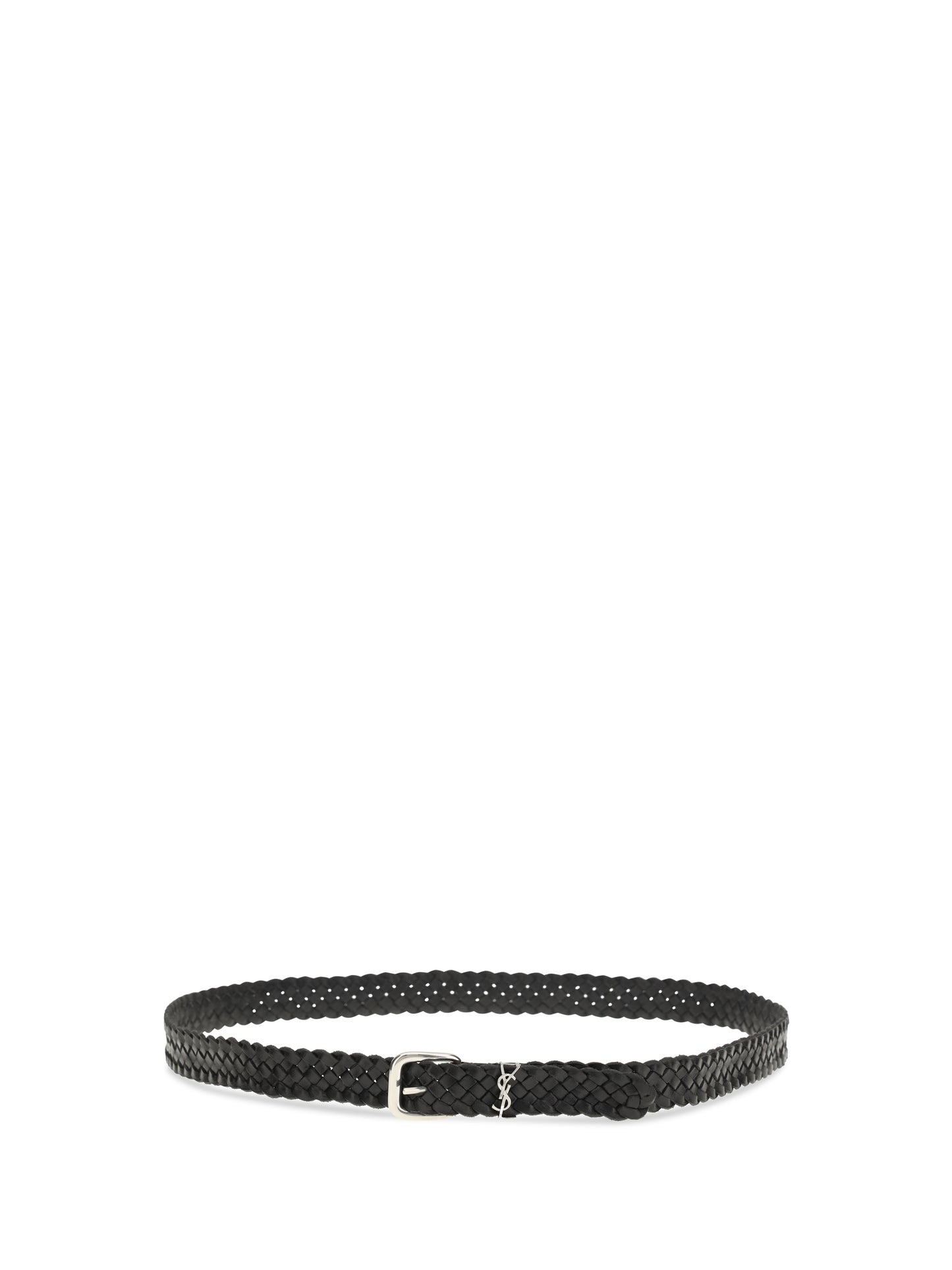 Saint Laurent Men Cassandre Rectangular Buckle Belt SAINT LAURENT