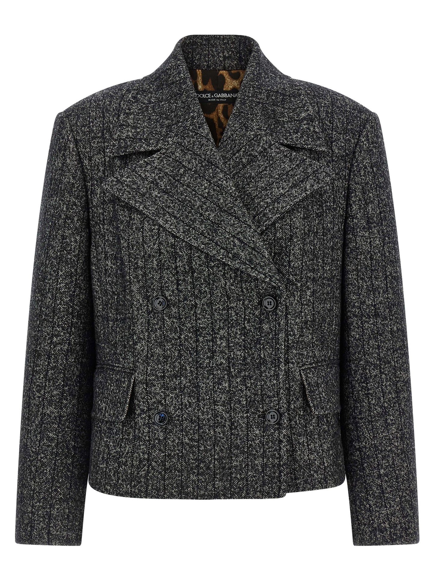 Dolce & Gabbana Women Striped Wool Blazer DOLCE & GABBANA