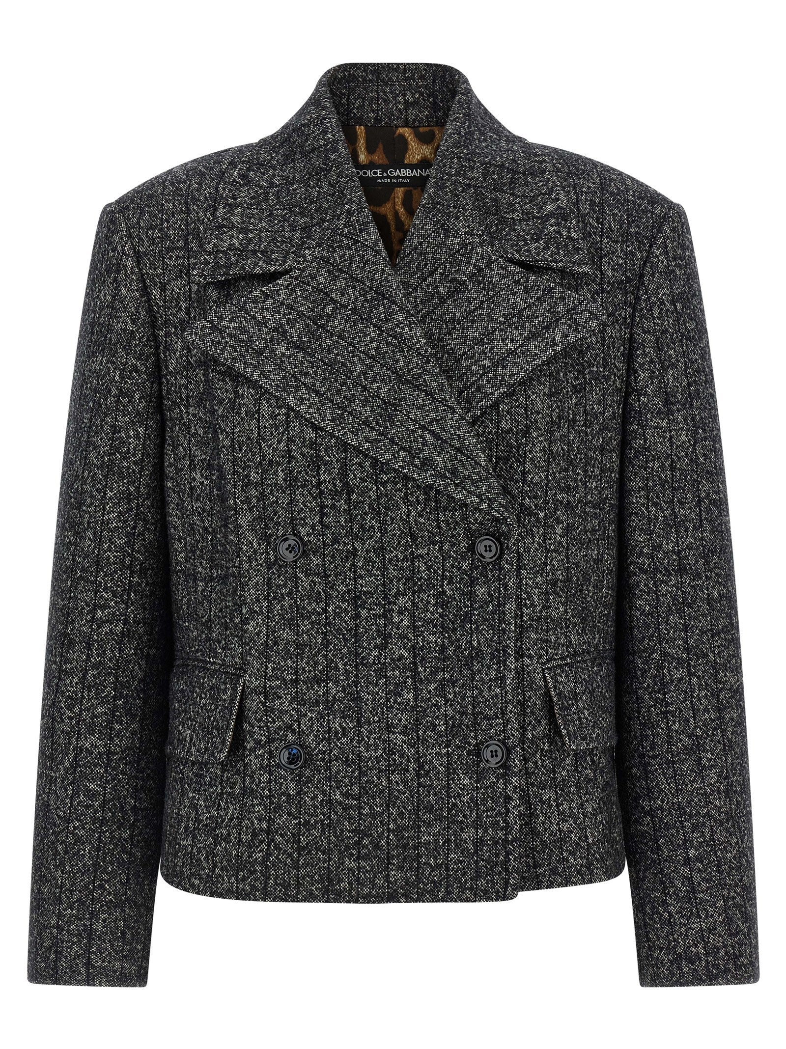 Dolce & Gabbana Women Striped Wool Blazer DOLCE & GABBANA