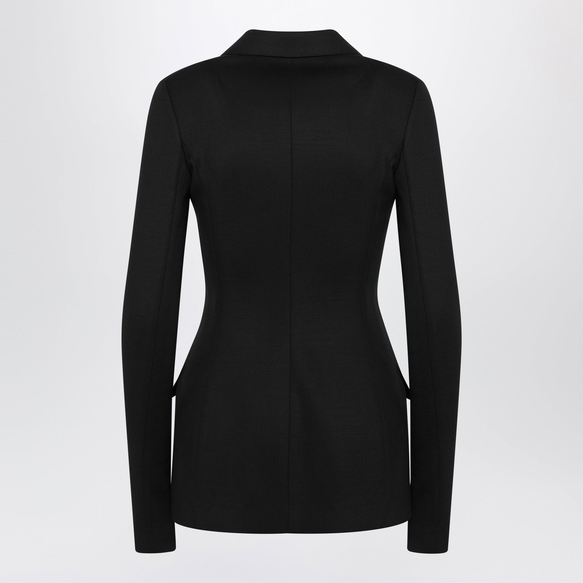 Dolce&Gabbana Black Double-Breasted Wool Jacket Women DOLCE & GABBANA