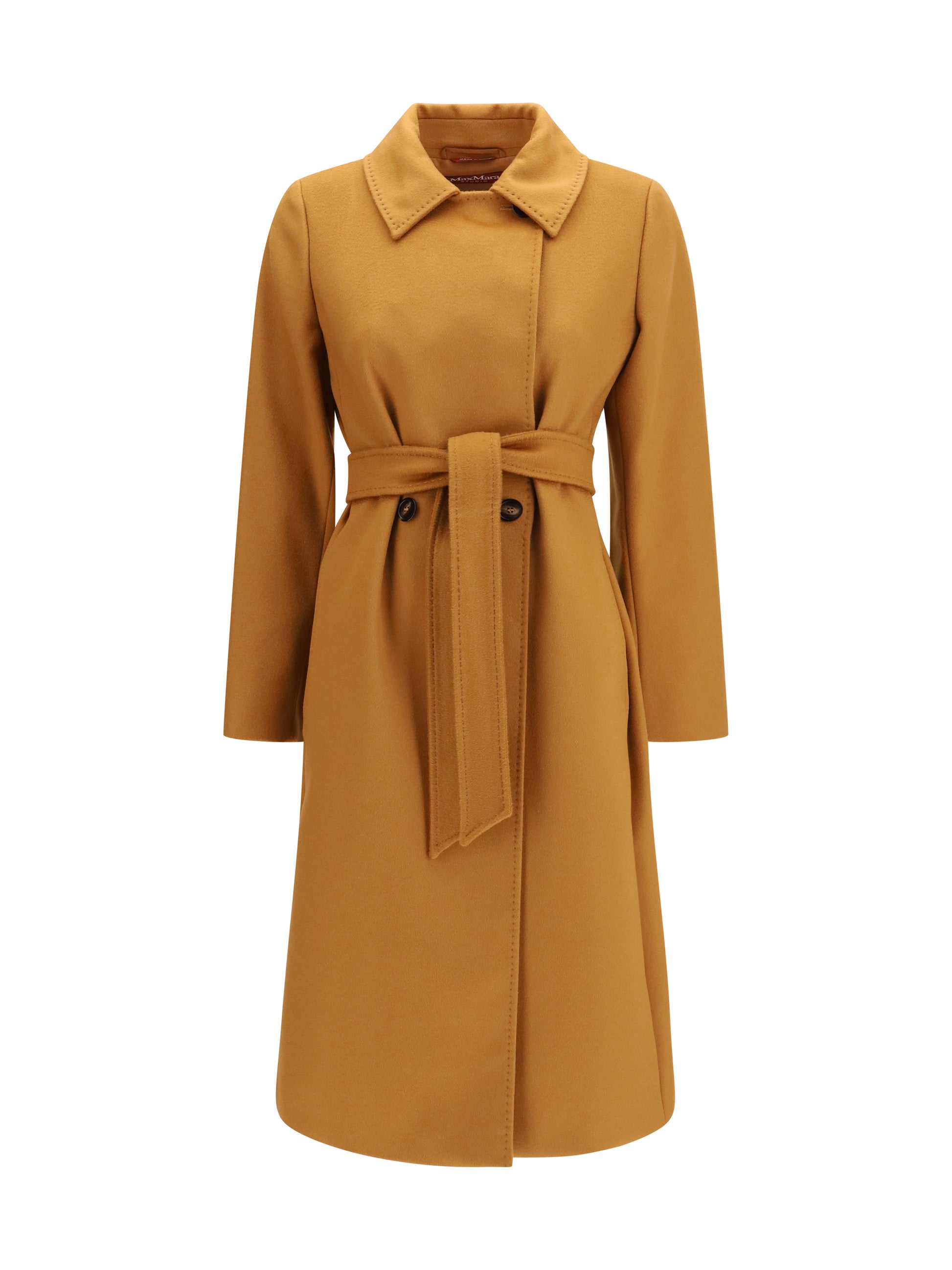 Max Mara Studio Women Double Breasted Wool Coat MAX MARA STUDIO