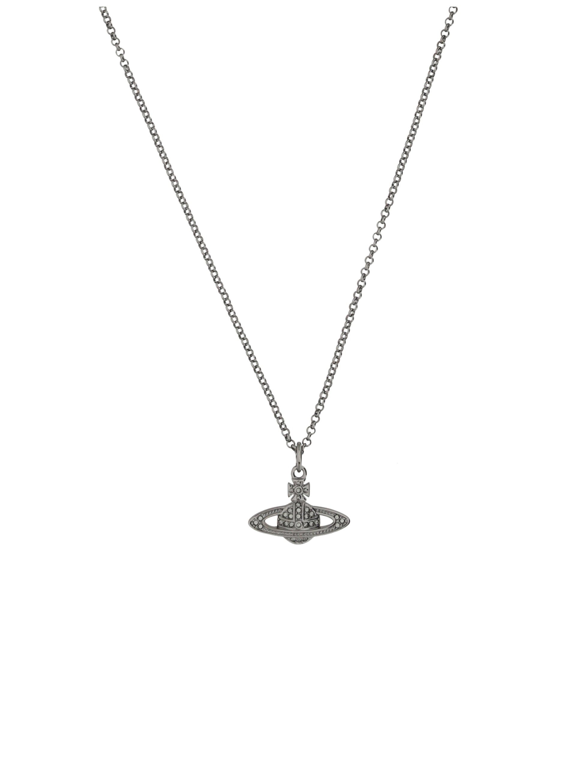 Vivienne Westwood Women Mini Bas Relief Orb Pendant Necklace VIVIENNE WESTWOOD