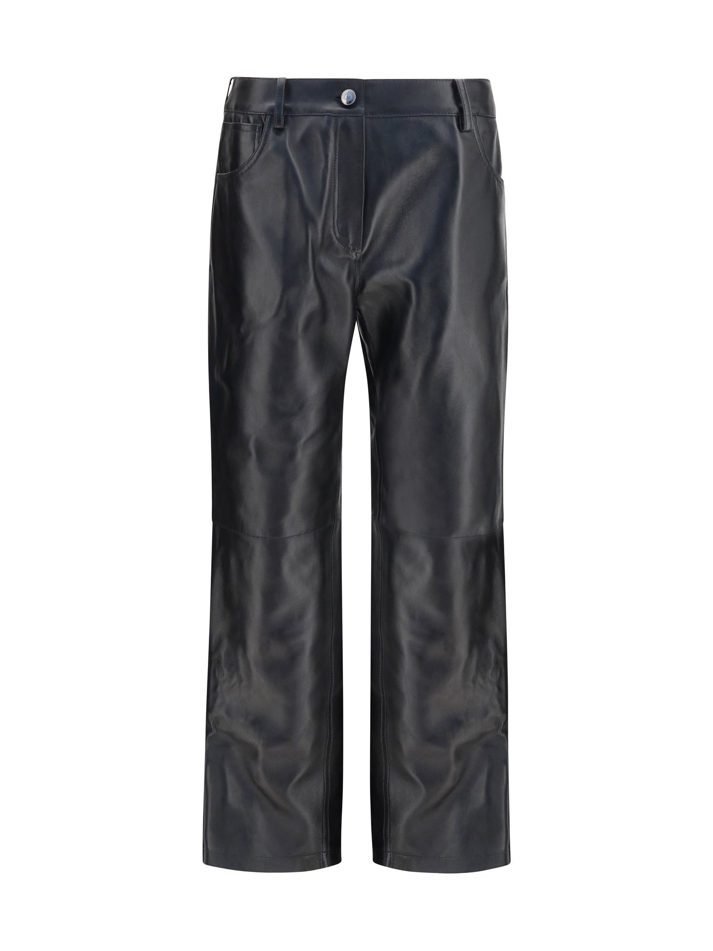 Magda Butrym Women Straight-Leg Leather Pants MAGDA BUTRYM