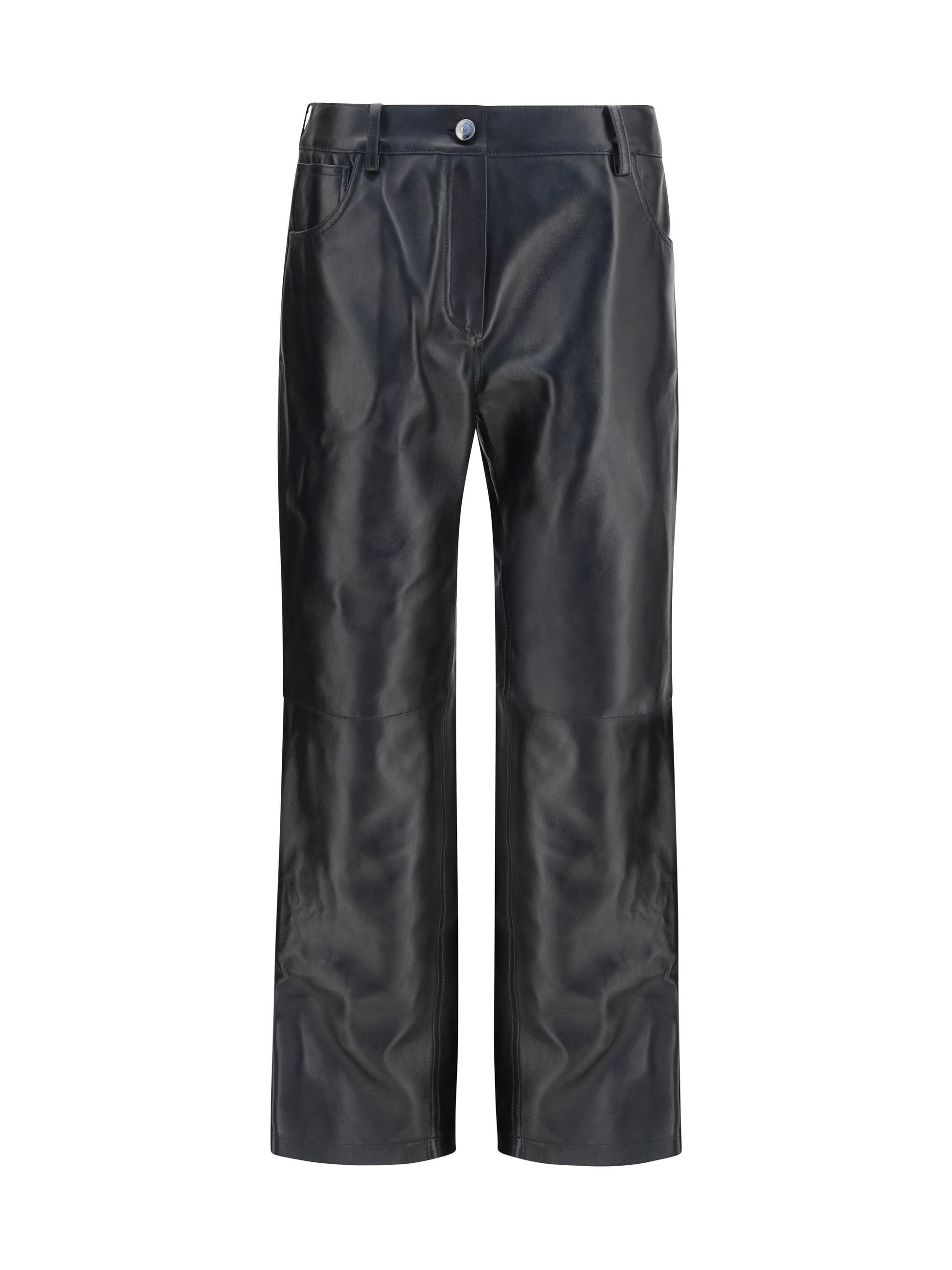 Magda Butrym Women Straight-Leg Leather Pants MAGDA BUTRYM