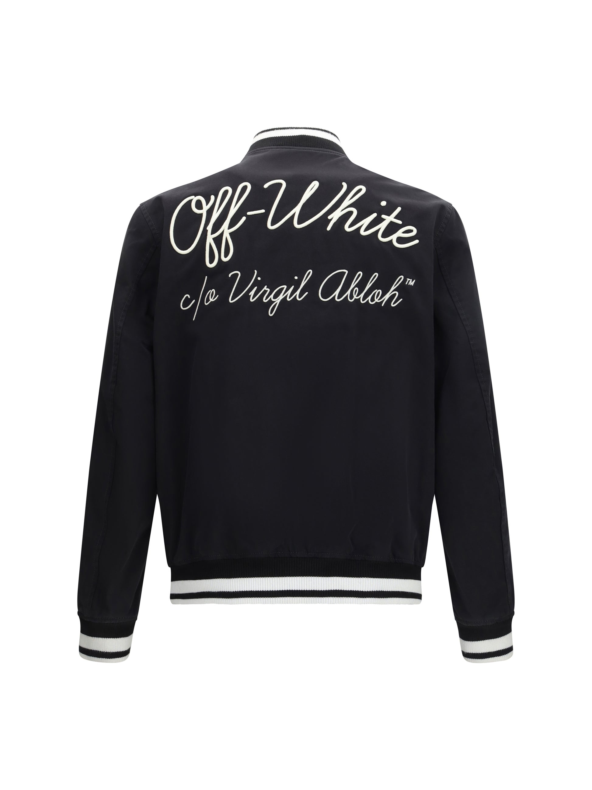 Off-White Men Script Cotgab Souvenir Varsity Jacket OFF-WHITE