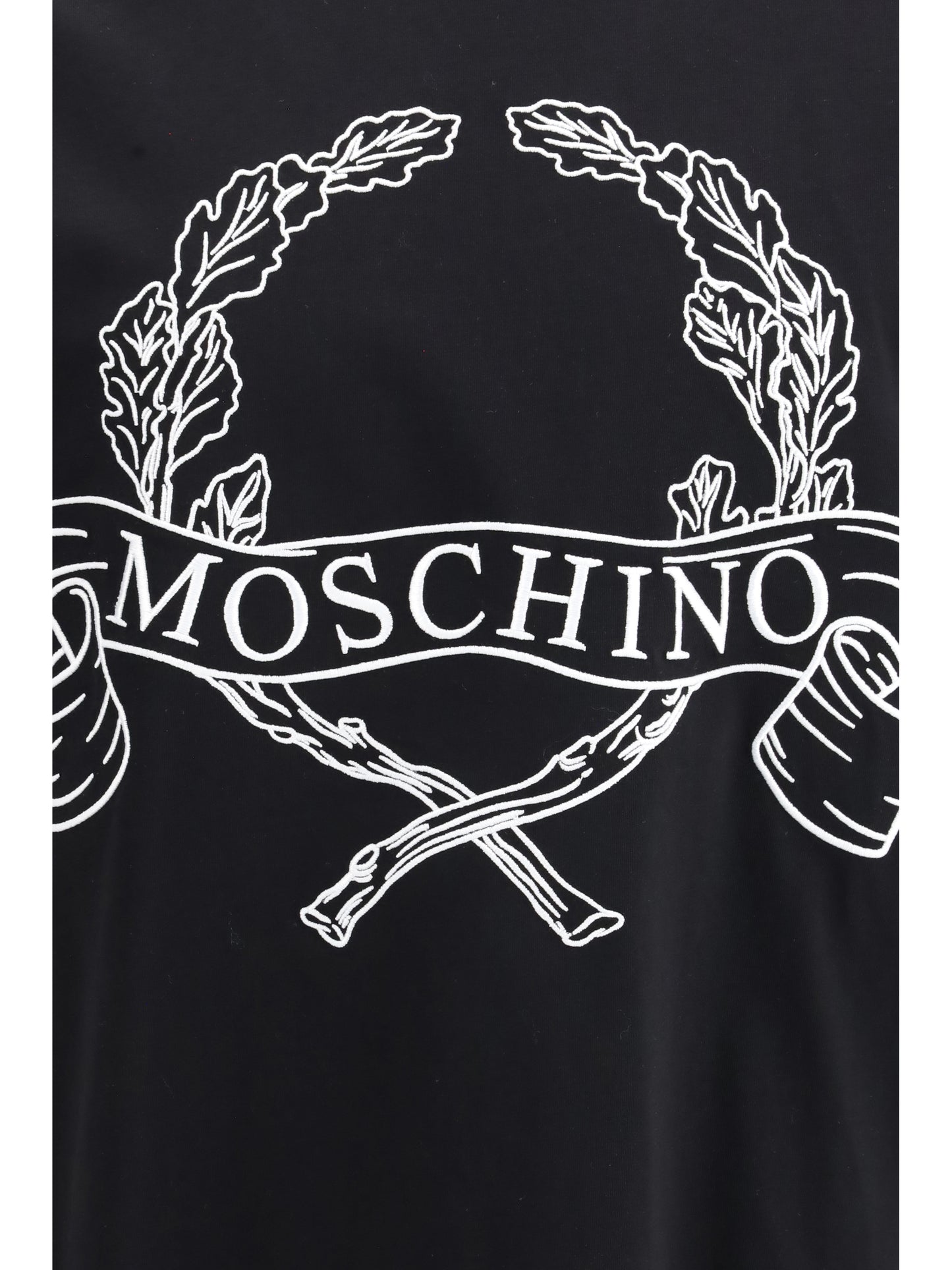 Moschino Men Maxi Laurel Crown Embroidery T-Shirt MOSCHINO