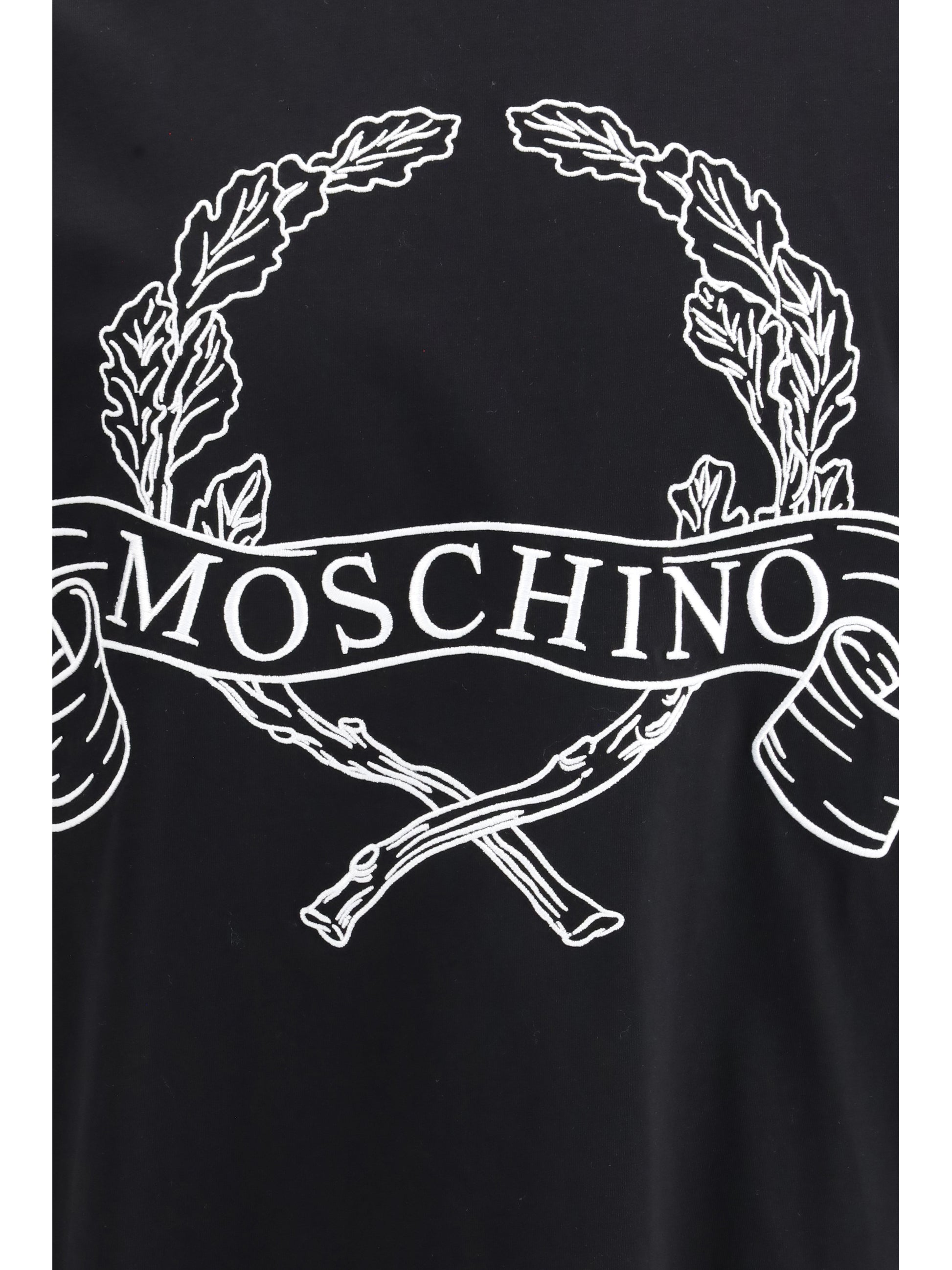 Moschino Men Maxi Laurel Crown Embroidery T-Shirt MOSCHINO