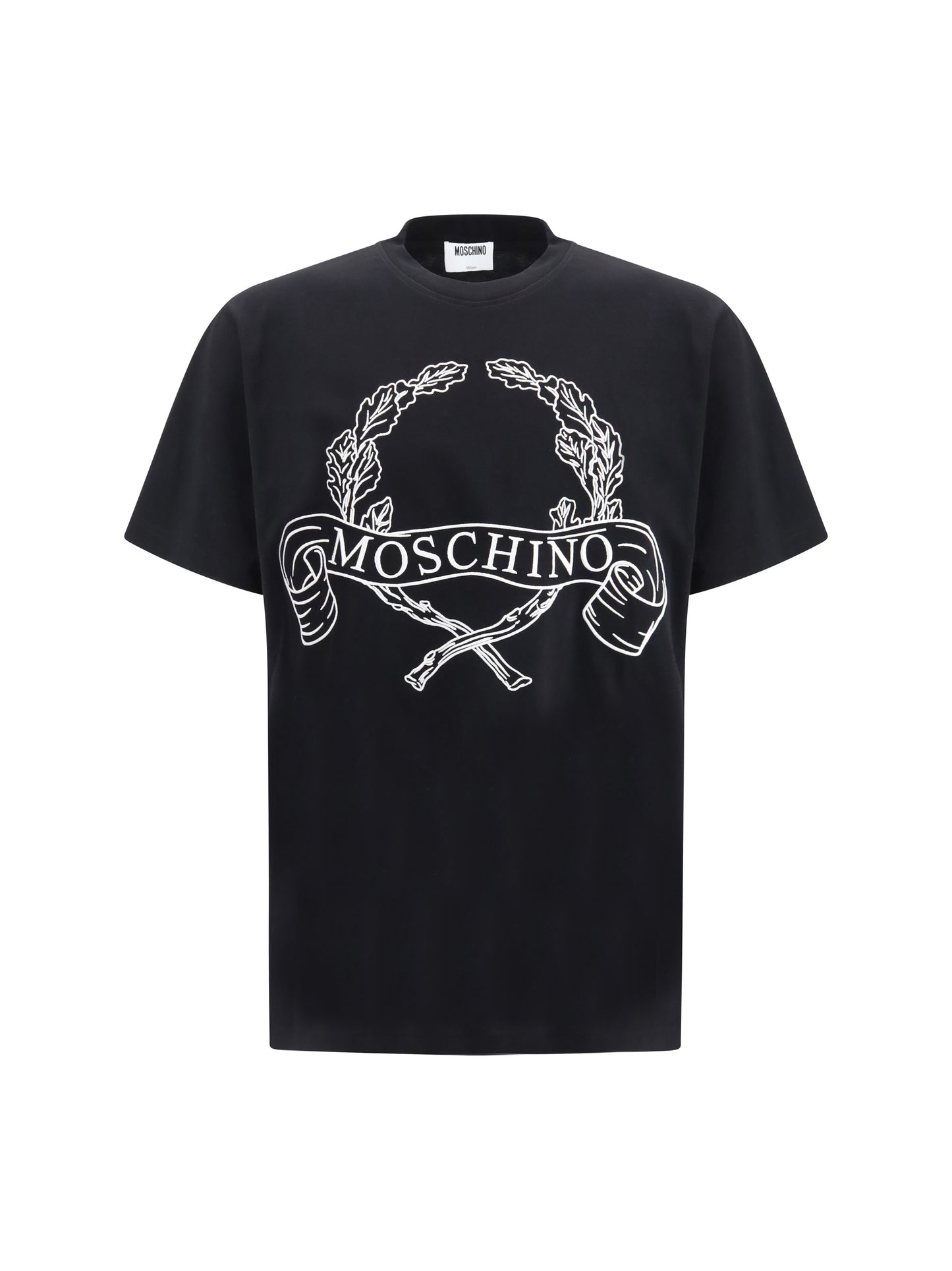 Moschino Men Maxi Laurel Crown Embroidery T-Shirt MOSCHINO