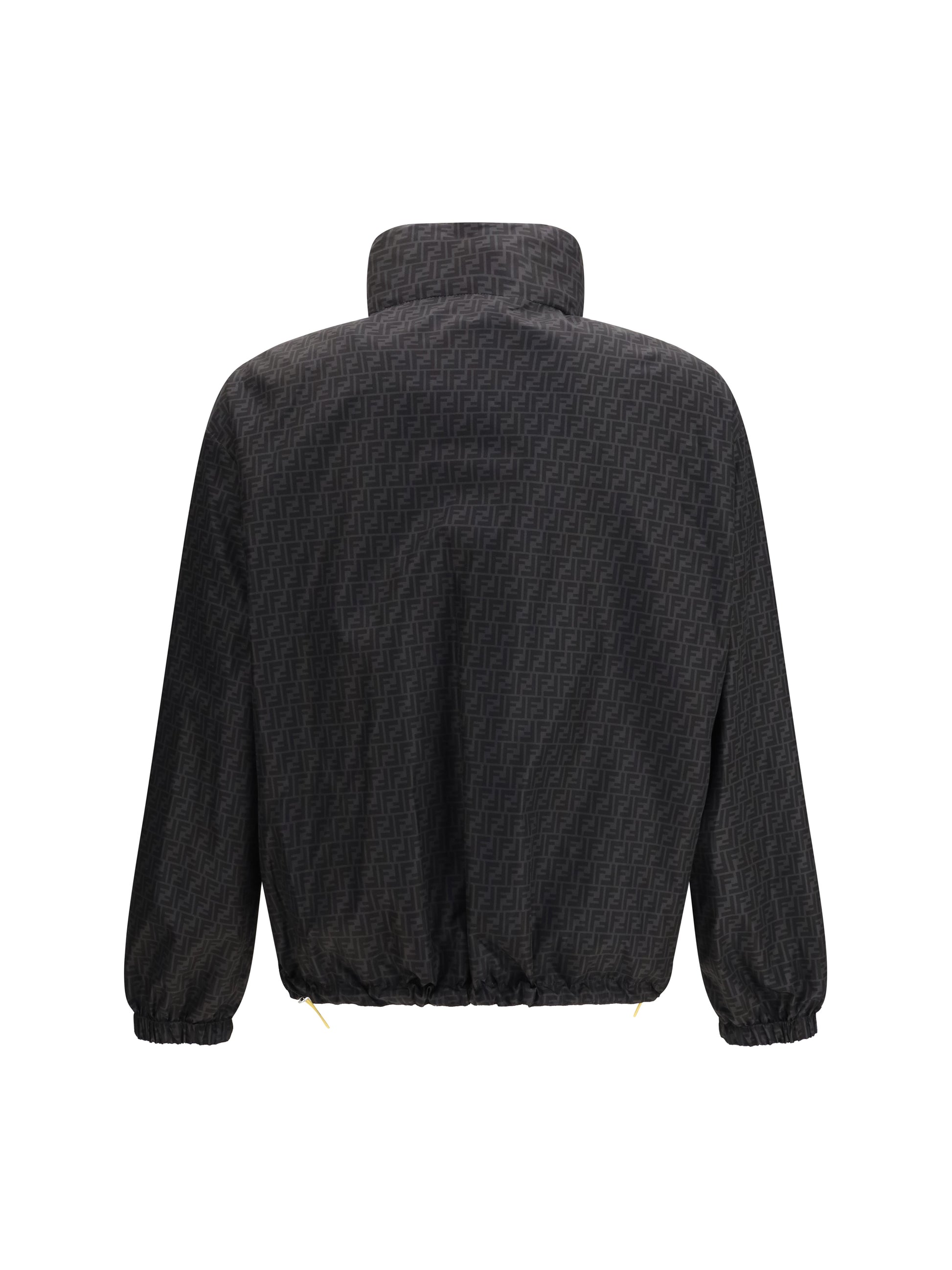 Fendi Men Ff Jacquard Zipped Reversible Windbreaker FENDI