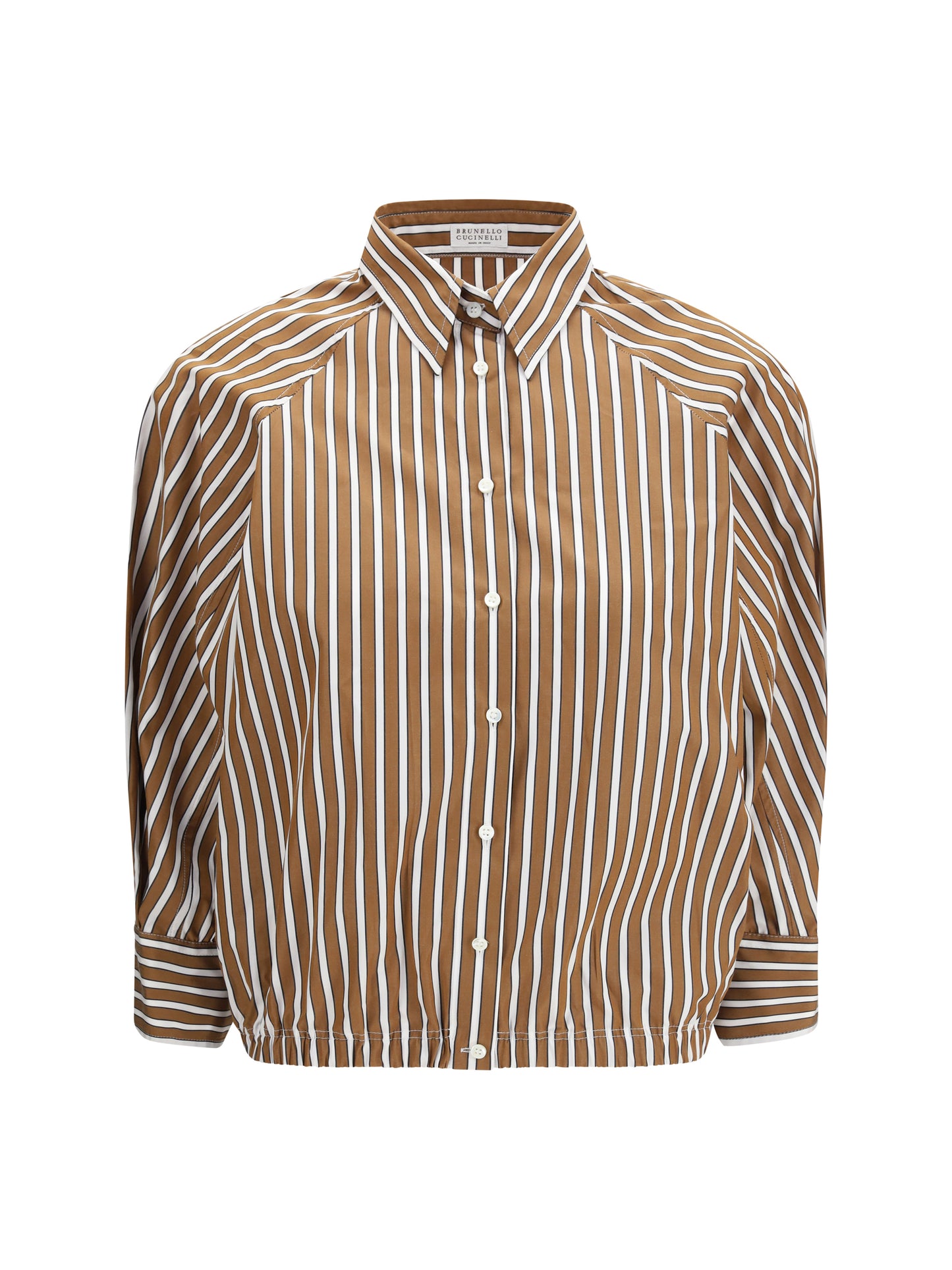 Brunello Cucinelli Women Shadow Stripe Poplin Shirt BRUNELLO CUCINELLI
