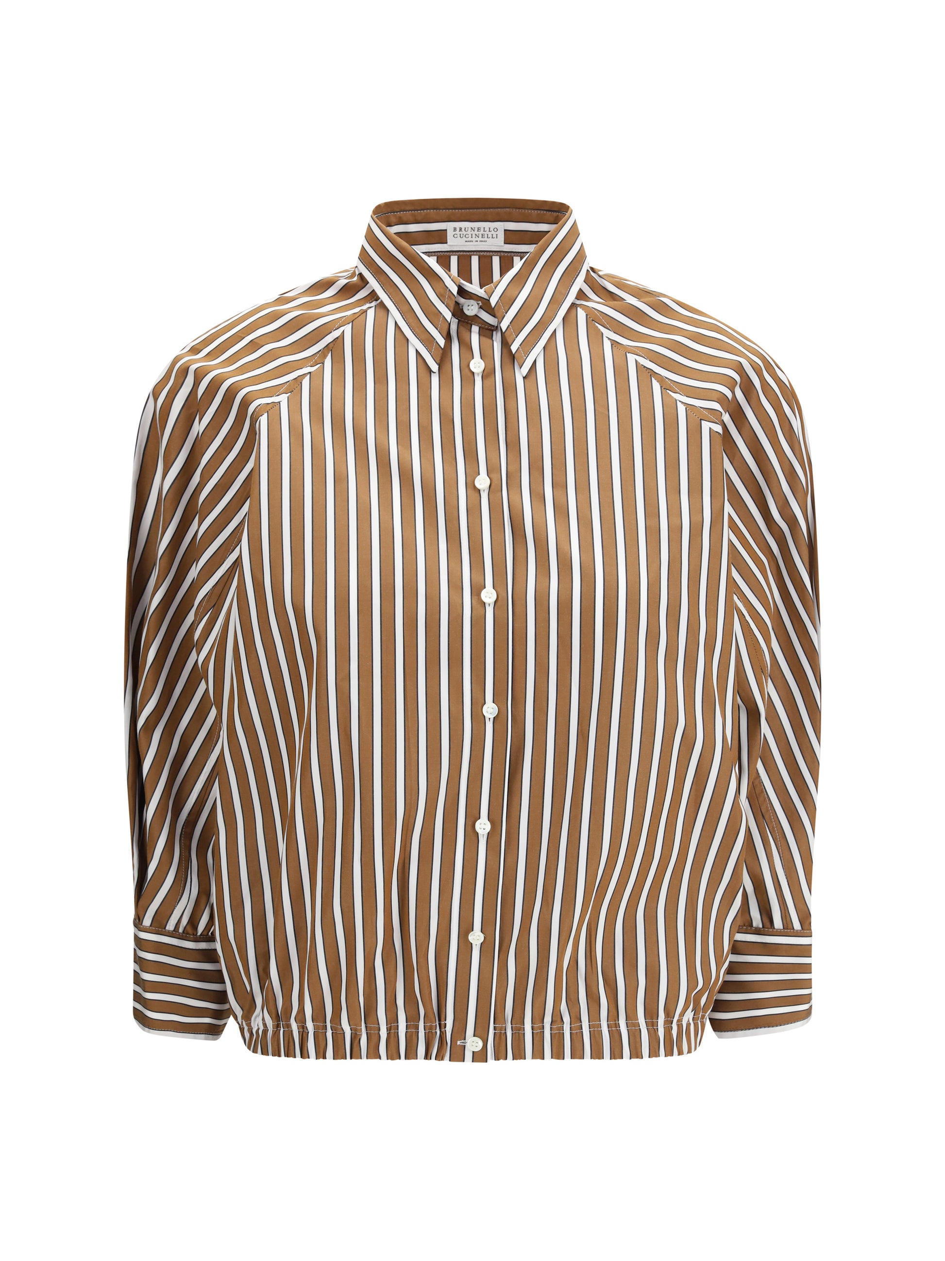 Brunello Cucinelli Women Shadow Stripe Poplin Shirt BRUNELLO CUCINELLI