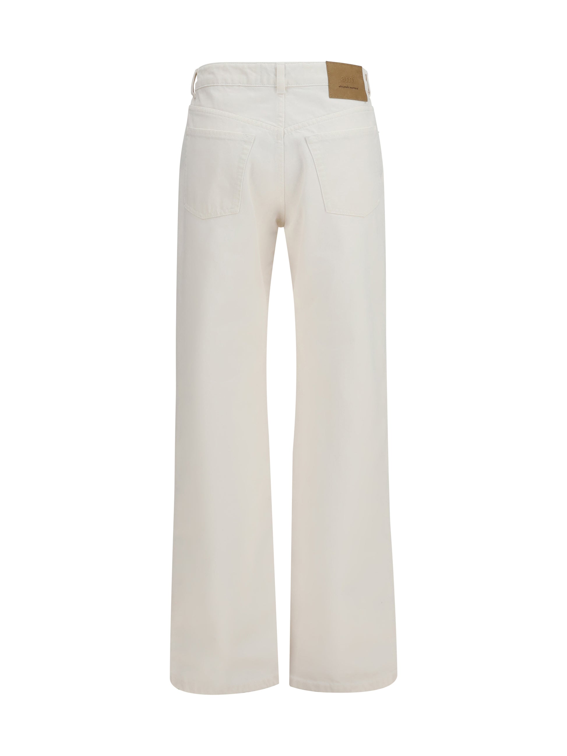 Ami Paris Women High-Rise Straight-Leg Jeans In Cotton AMI PARIS