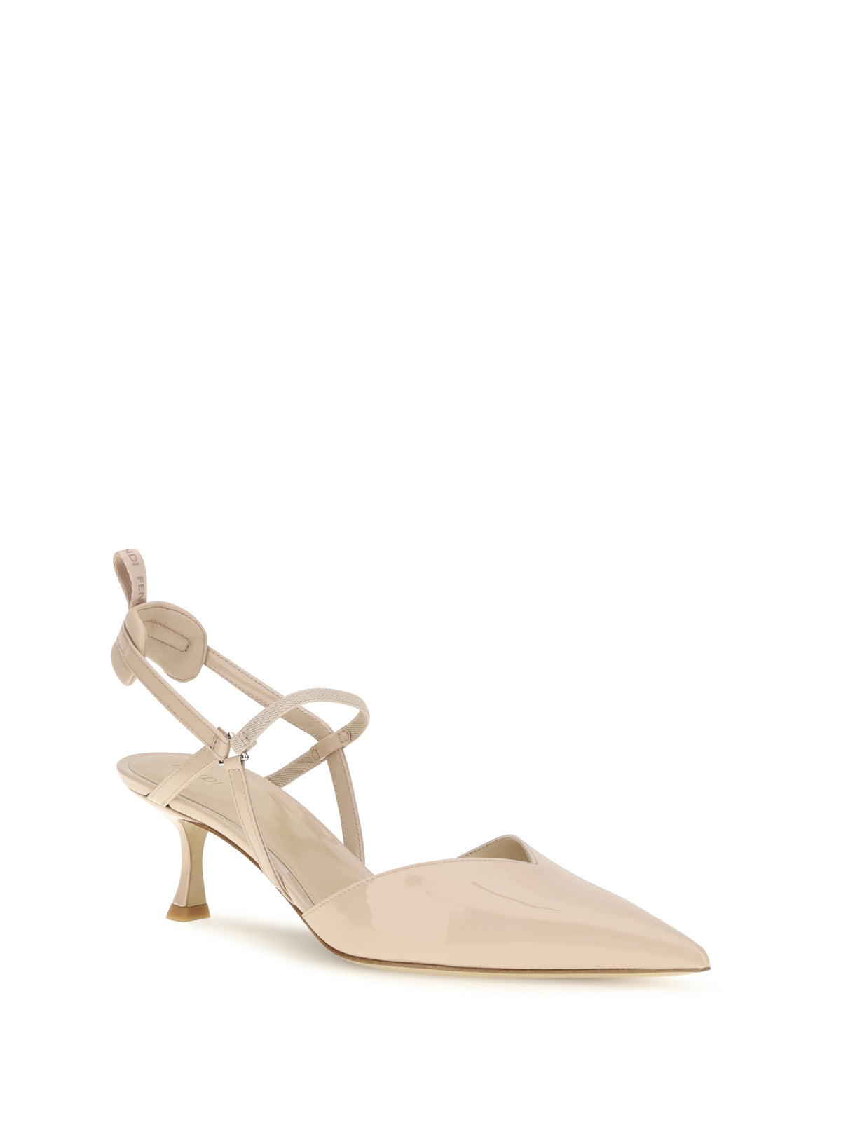 Fendi Women Patent Leather Colibrì Slingback Pumps FENDI