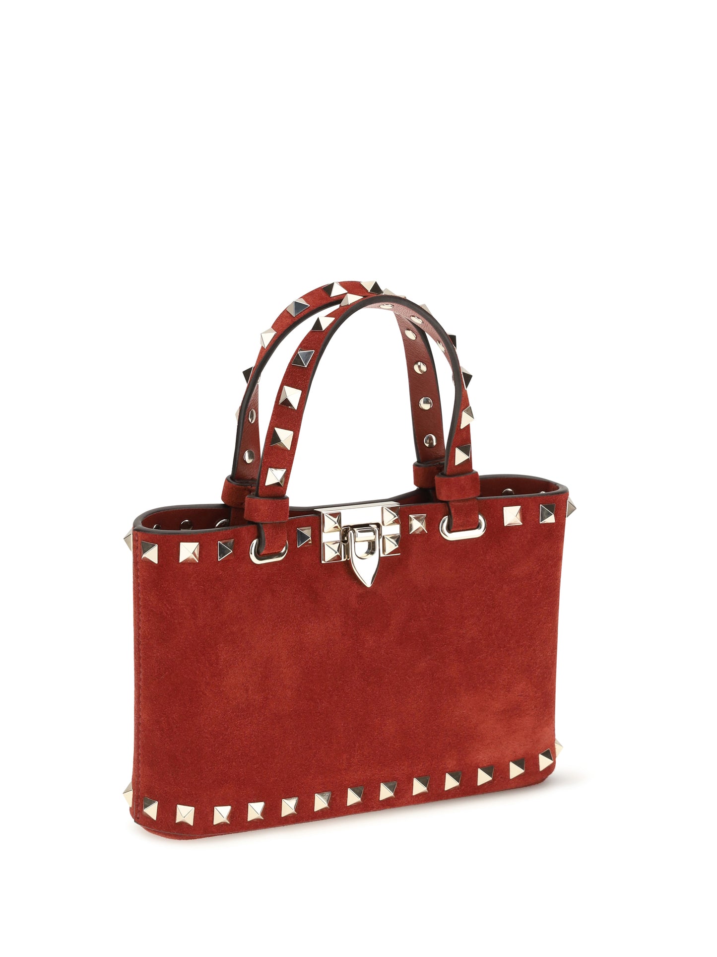 Valentino Garavani Women Suede Rockstud Mini Handbag VALENTINO GARAVANI