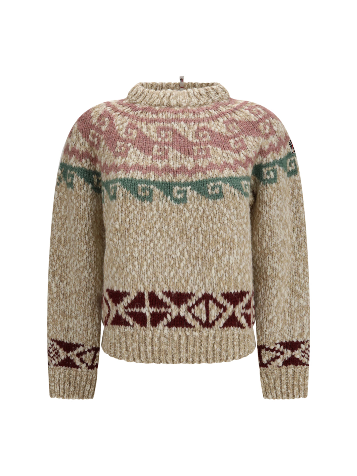 Moncler Grenoble Women Geometric Jacquard Wool-Blend Sweater MONCLER GRENOBLE