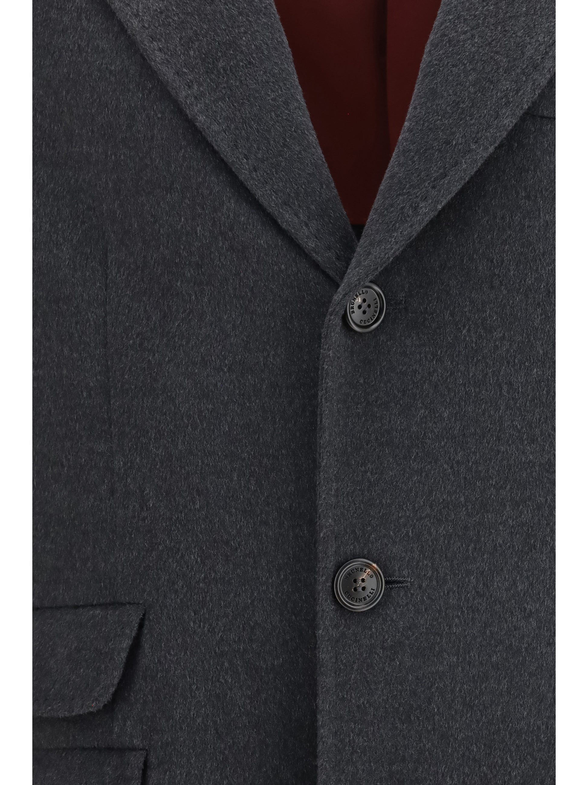 Brunello Cucinelli Men Cashmere Coat BRUNELLO CUCINELLI