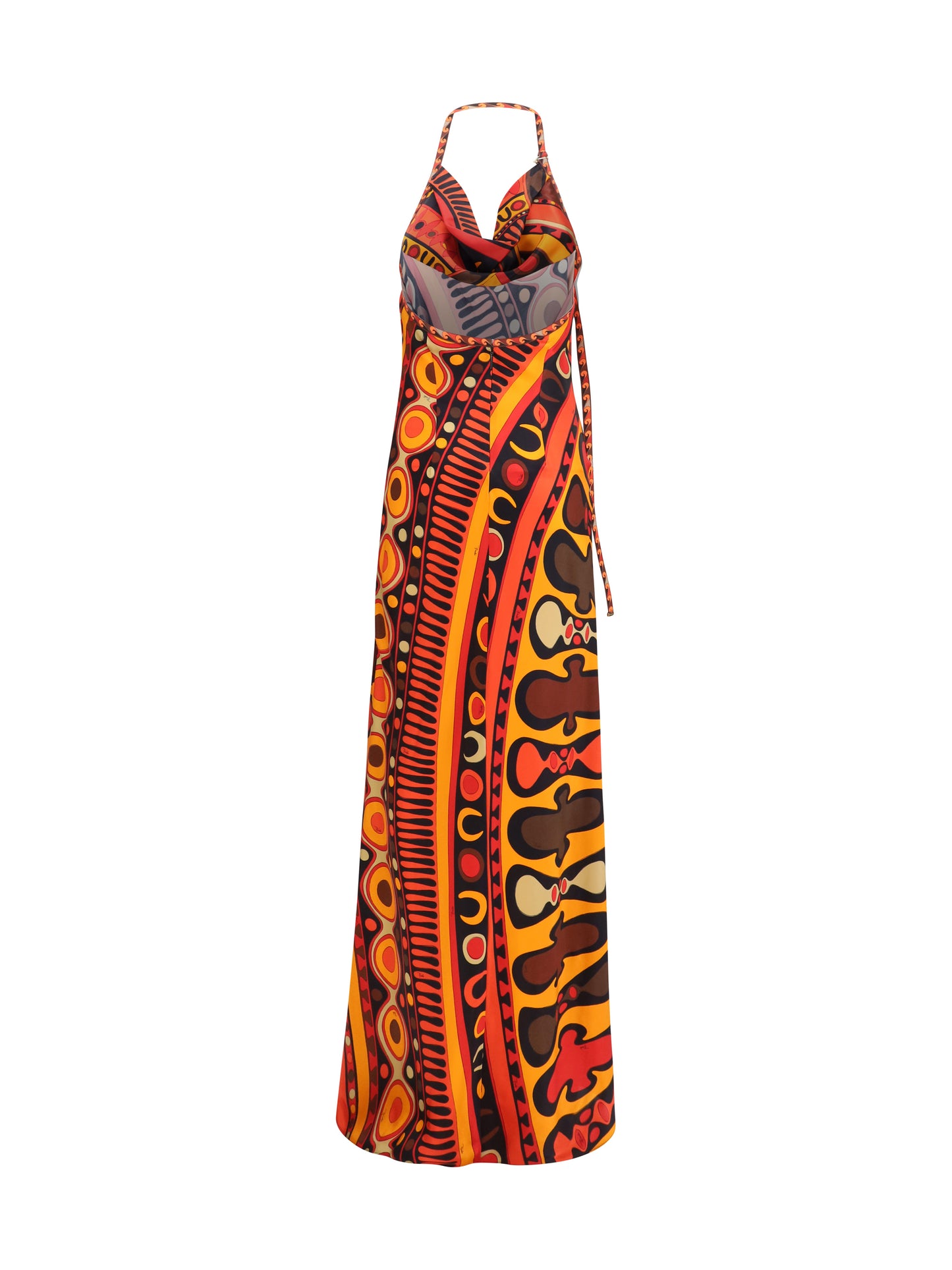 Pucci Women Long Silk-Blend Printed Dress PUCCI