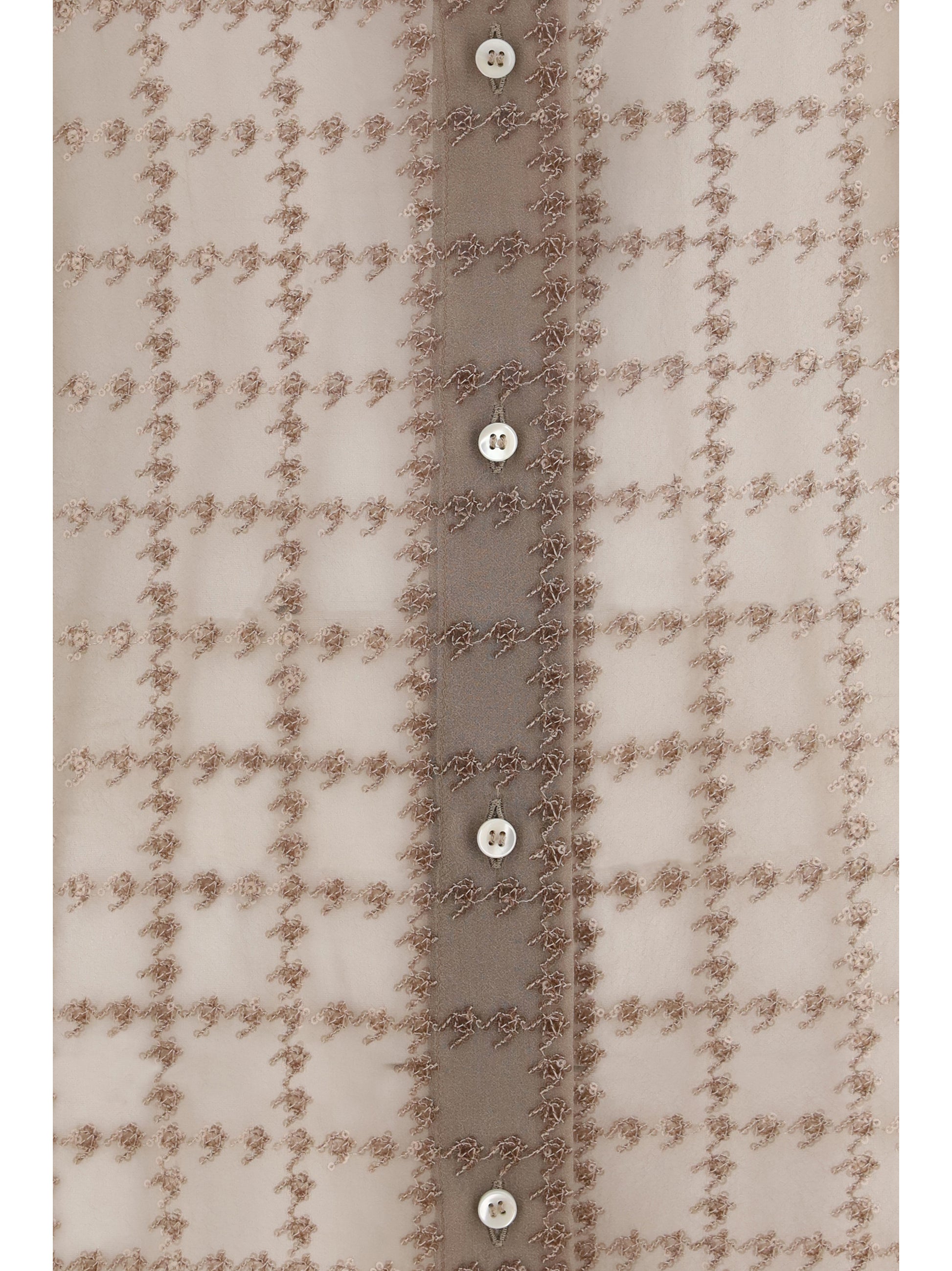 Brunello Cucinelli Women Sheer Checked Shirt BRUNELLO CUCINELLI