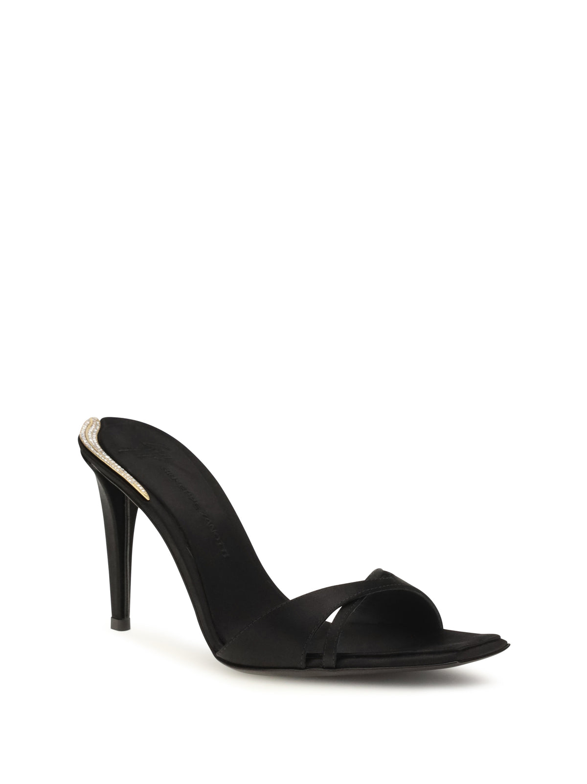 Giuseppe Zanotti Women Salamander Satin Mules Sandals GIUSEPPE ZANOTTI