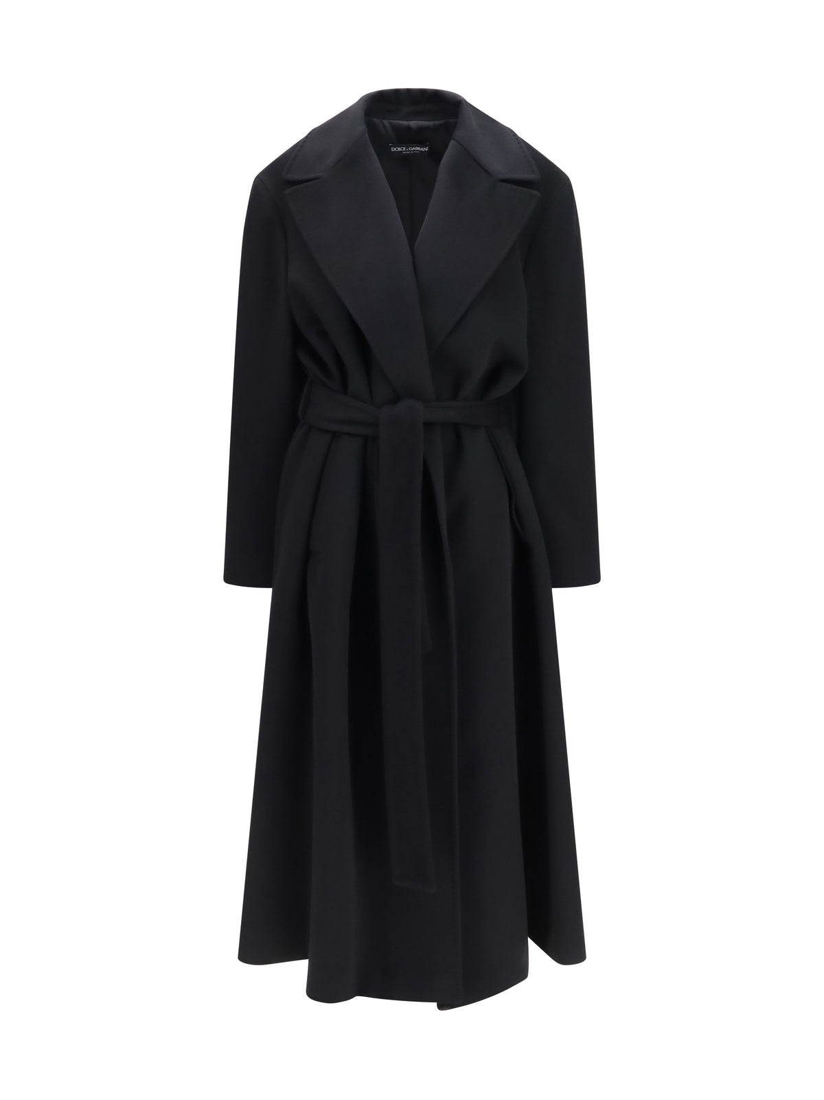 Dolce & Gabbana Women Long Virgin Wool Coat DOLCE & GABBANA