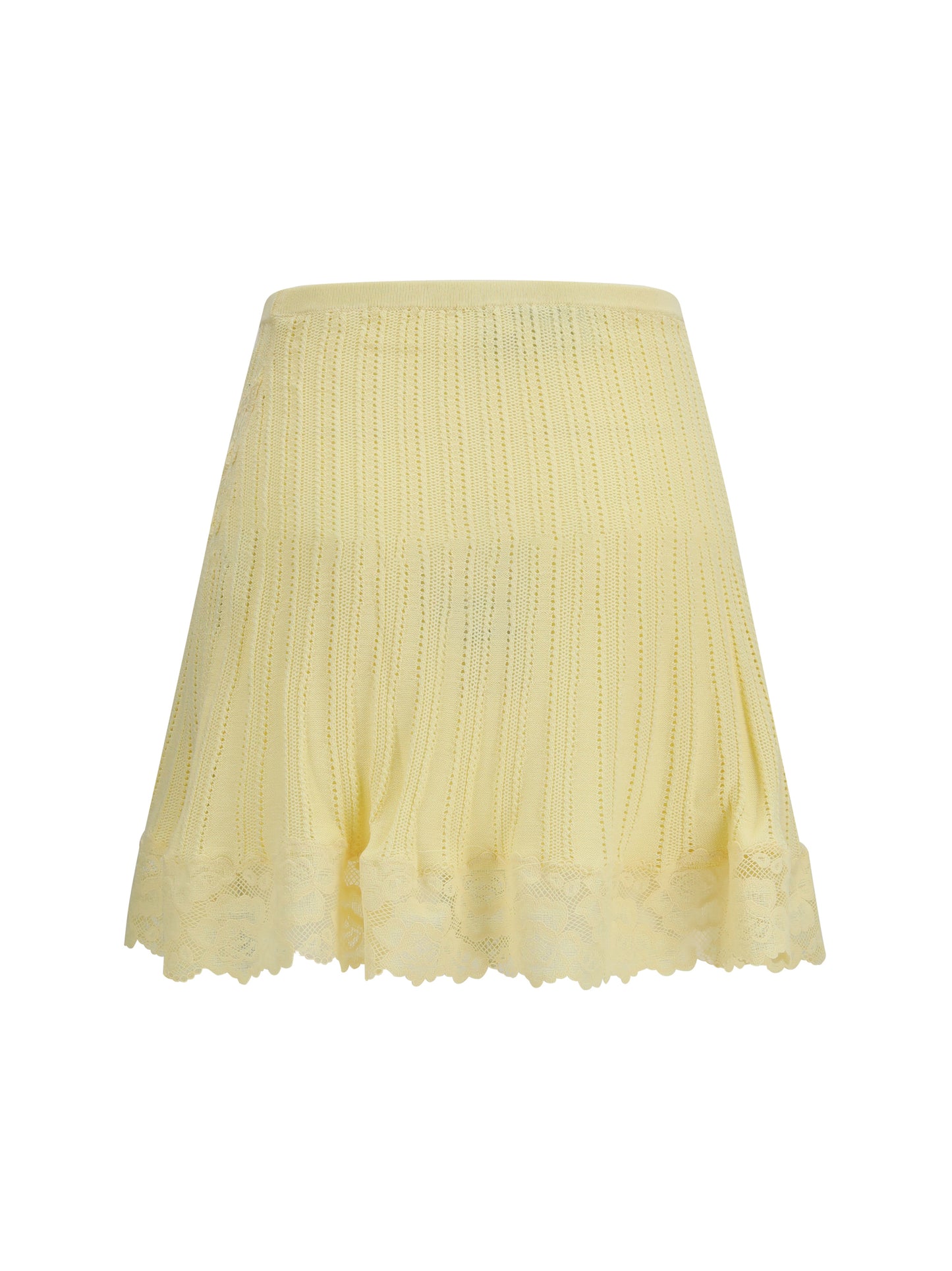 Self-Portrait Women Pointelle Knit Mini Skirt SELF-PORTRAIT