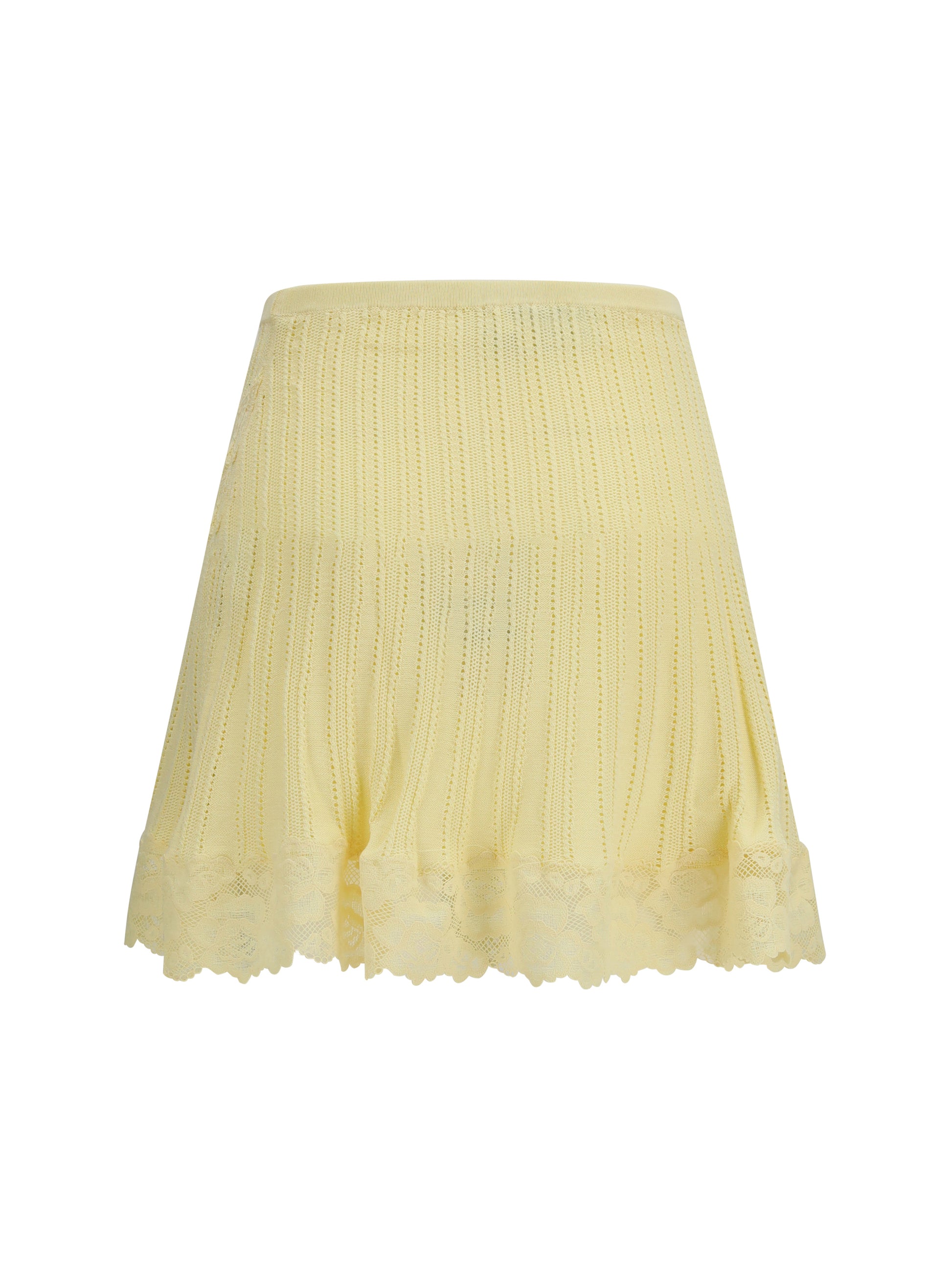 Self-Portrait Women Pointelle Knit Mini Skirt SELF-PORTRAIT
