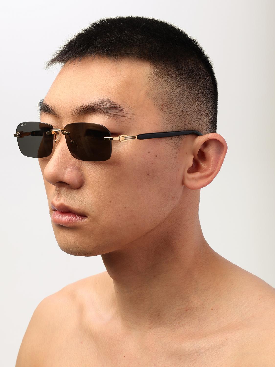 Gucci Sunglasses Men Gold GUCCI