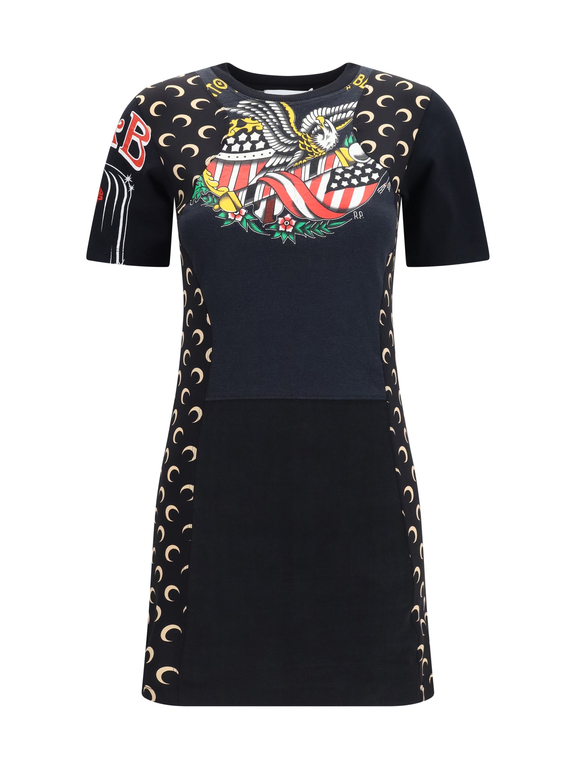 Marine Serre Women Fitted Recycled Jersey Dress MARINE SERRE