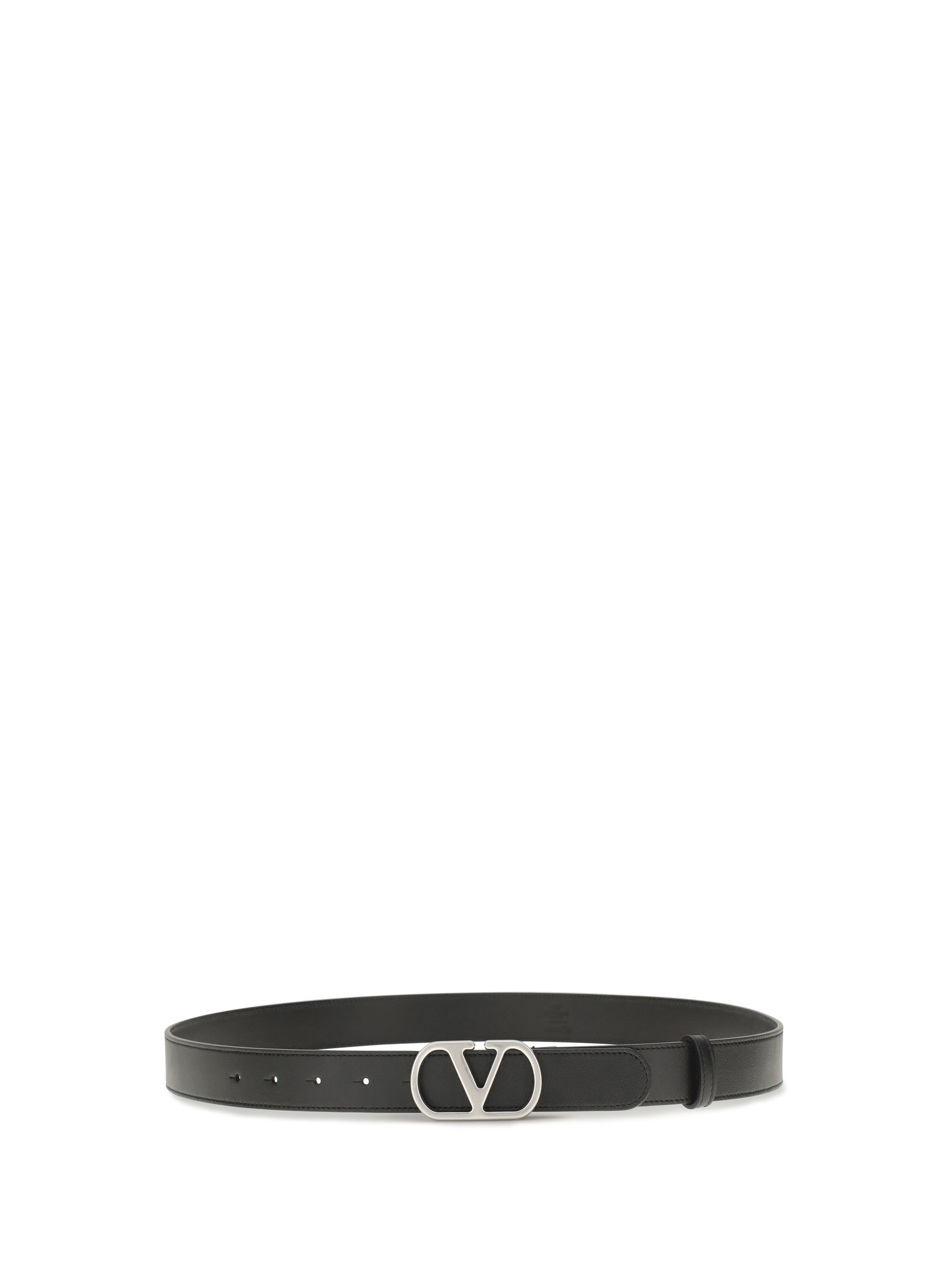Valentino Garavani Men Vlogo Signature Leather Belt VALENTINO GARAVANI