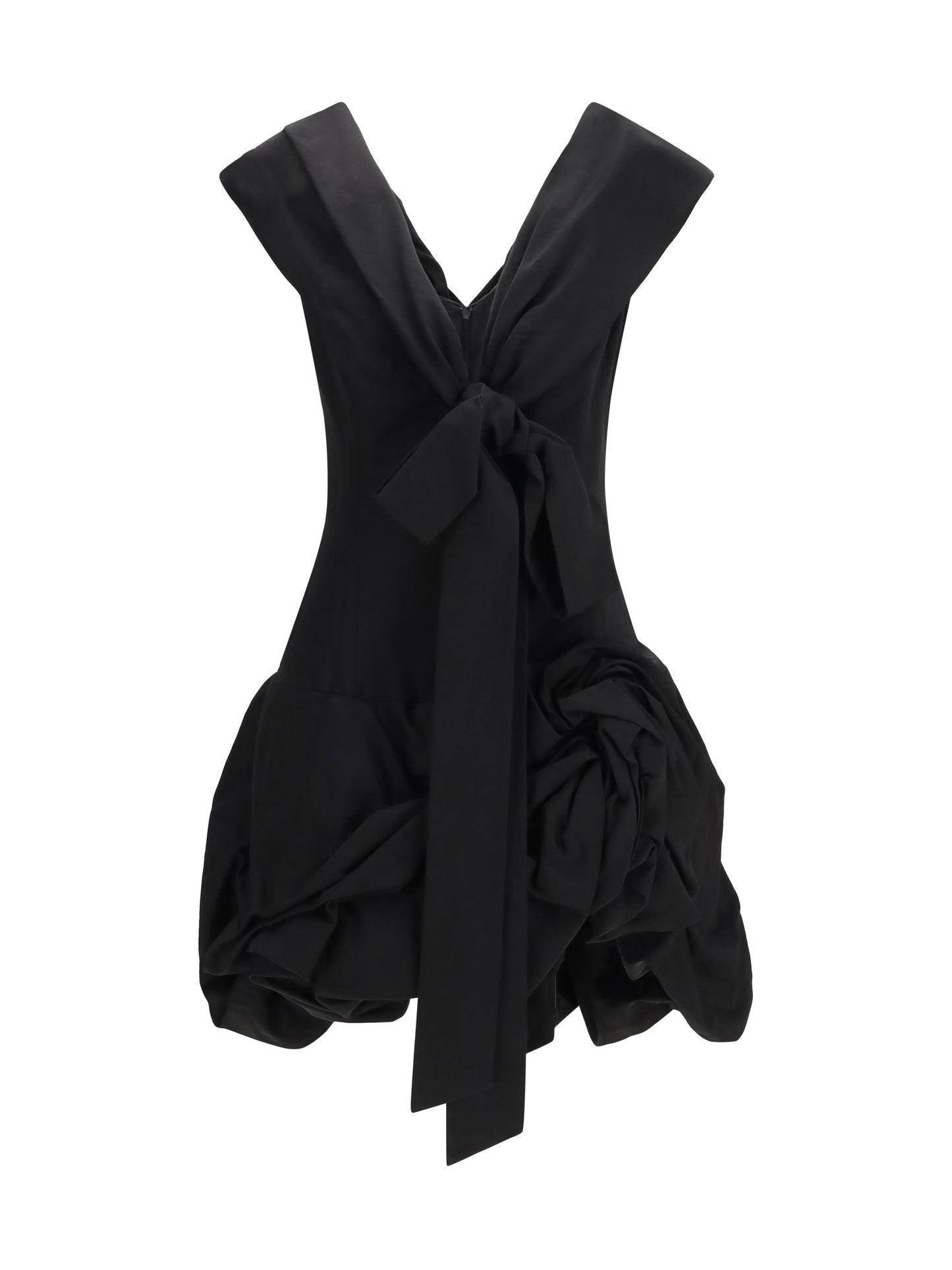 Magda Butrym Women Midi Dress With Draped Shawl Collar