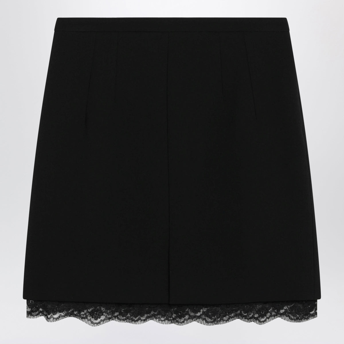 Dolce&Gabbana Black Skirt In Double Wool Crãªpe Women DOLCE & GABBANA